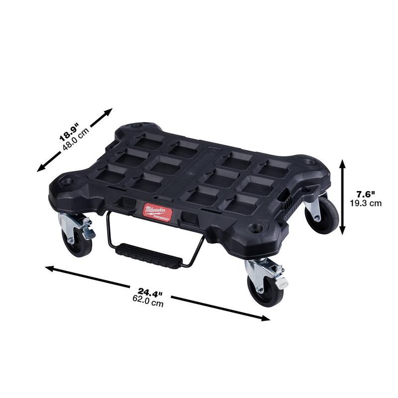 Juego de herramientas mecánicas Milwaukee de 3/8 y 1/4 pulgadas SAE/métrico (106 piezas) con kit de cajón PACKOUT - 48-22-9486-48-22-8443-48-22-8410.