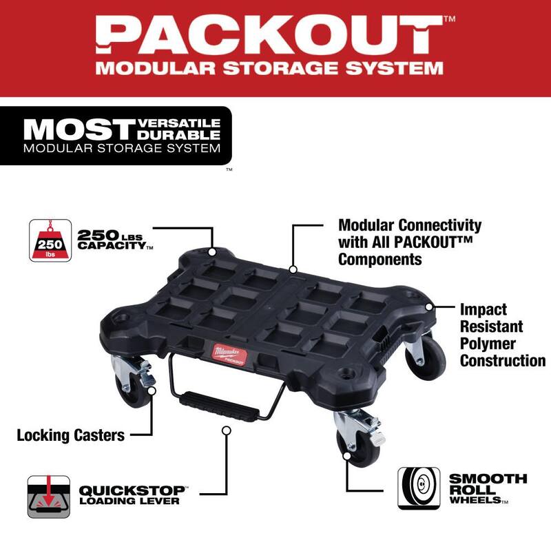 Juego de herramientas mecánicas Milwaukee de 3/8 y 1/4 pulgadas SAE/métrico (106 piezas) con kit de cajón PACKOUT - 48-22-9486-48-22-8443-48-22-8410.