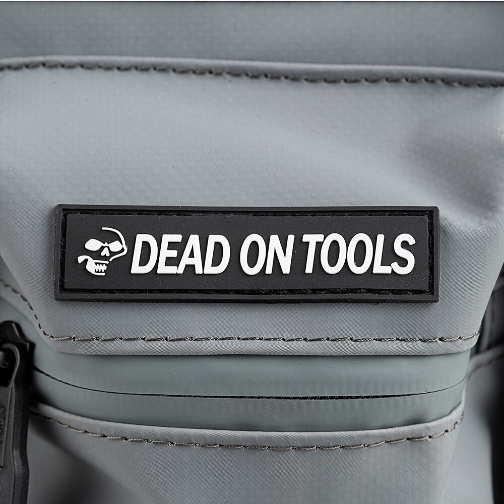 Bolsa de herramientas con cremallera resistente a la intemperie de PVC gris de 14 pulgadas de alto, 14 pulgadas de ancho x 10.62 pulgadas de profundidad x 9.45 pulgadas de largo Dead On DO700