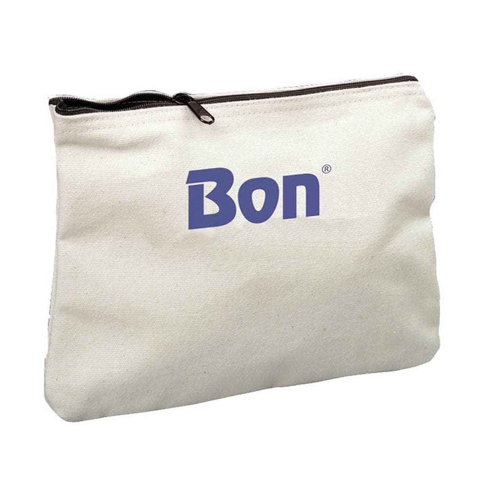 Bolsa de lona blanca Bon Tool 0.5 pulgadas de ancho x 9 pulgadas de profundidad x 15 pulgadas de largo con cierre 41-648