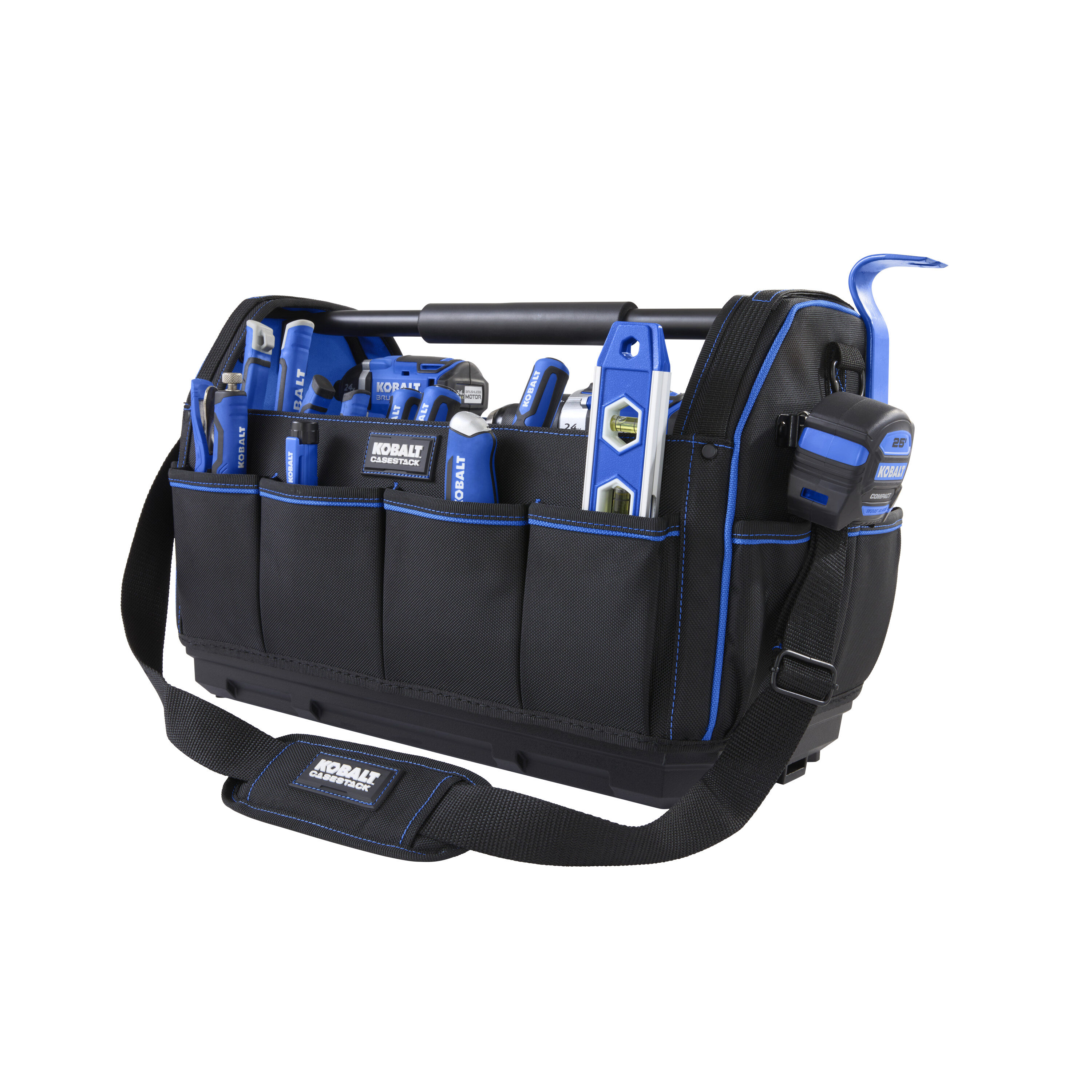 Bolso para herramientas Kobalt CASESTACK azul de poliéster de 20 pulgadas de ancho x 13.5 pulgadas de profundidad x 10.5 pulgadas de largo KB-CS-T20
