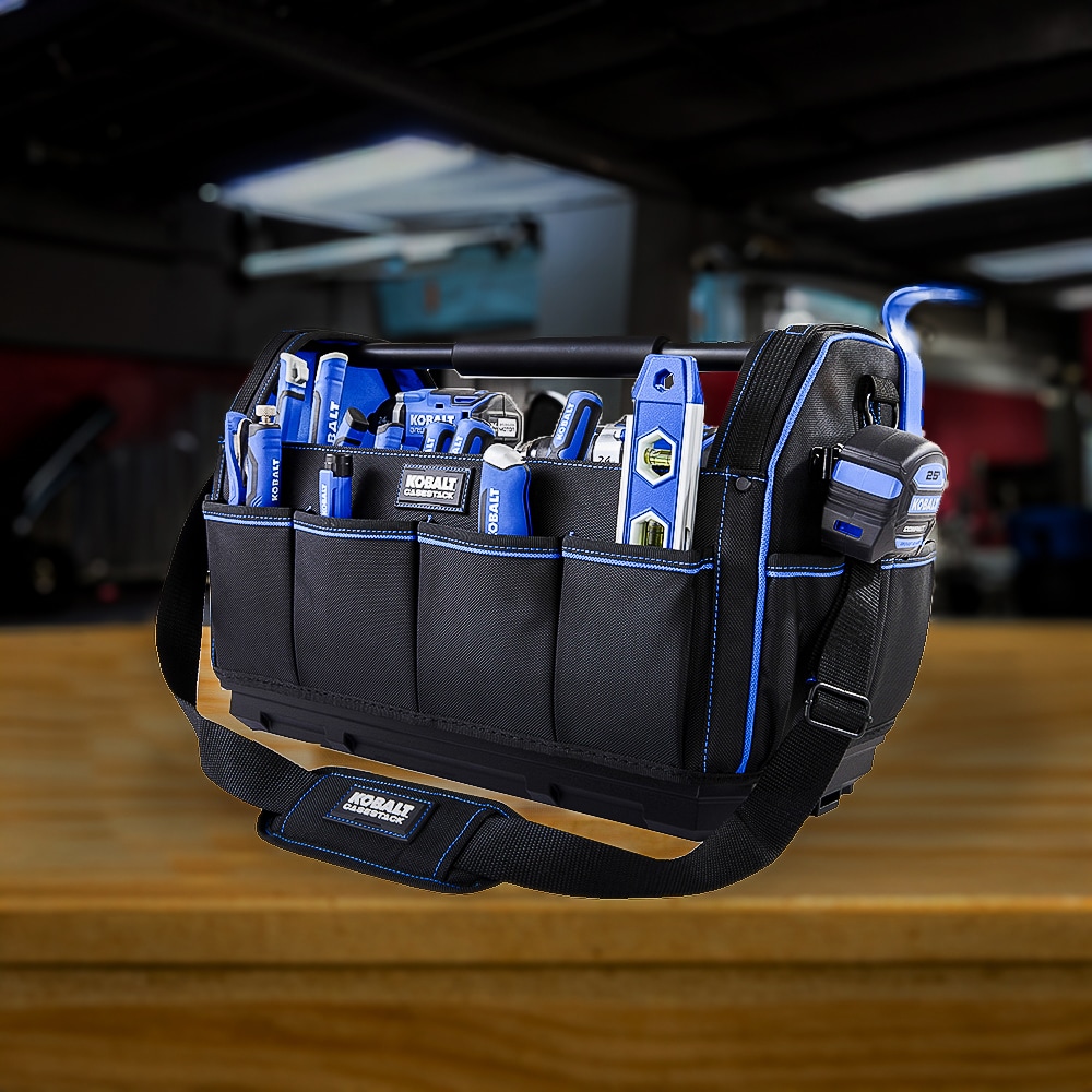 Bolso para herramientas Kobalt CASESTACK azul de poliéster de 20 pulgadas de ancho x 13.5 pulgadas de profundidad x 10.5 pulgadas de largo KB-CS-T20