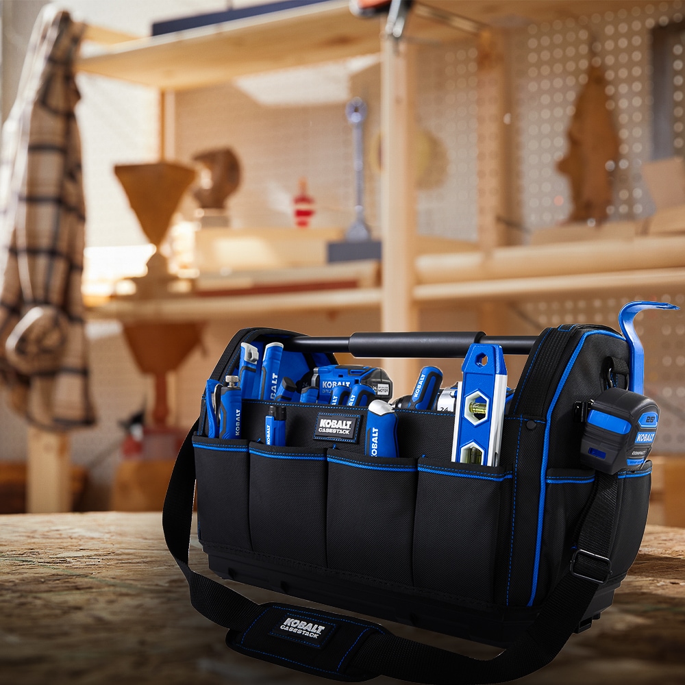 Bolso para herramientas Kobalt CASESTACK azul de poliéster de 20 pulgadas de ancho x 13.5 pulgadas de profundidad x 10.5 pulgadas de largo KB-CS-T20