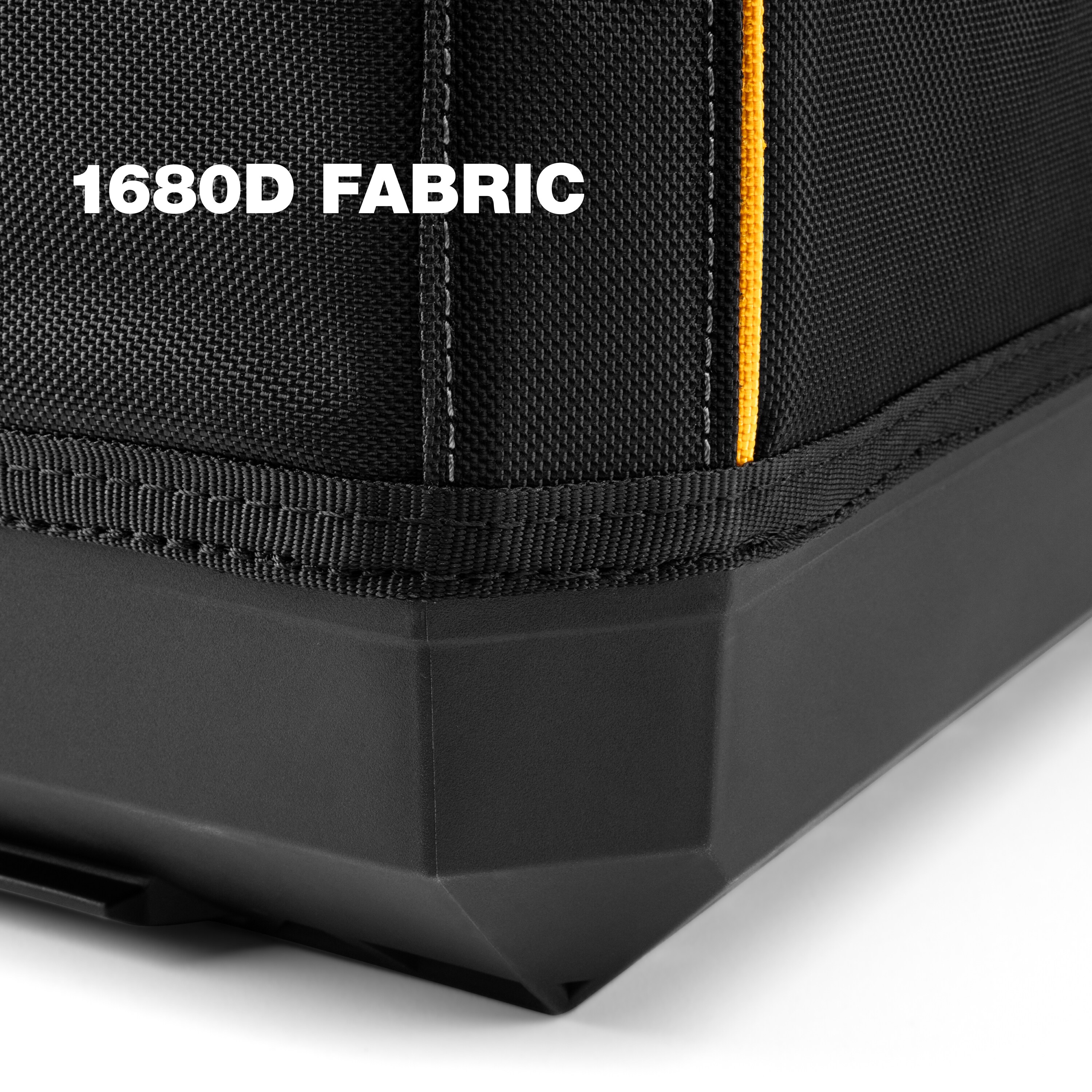 Bolso para herramientas TOUGHBUILT STACKTECH de poliéster negro de 11 pulgadas de ancho x 13 pulgadas de profundidad x 17 pulgadas de largo con cremallera TB-B1-S-60C