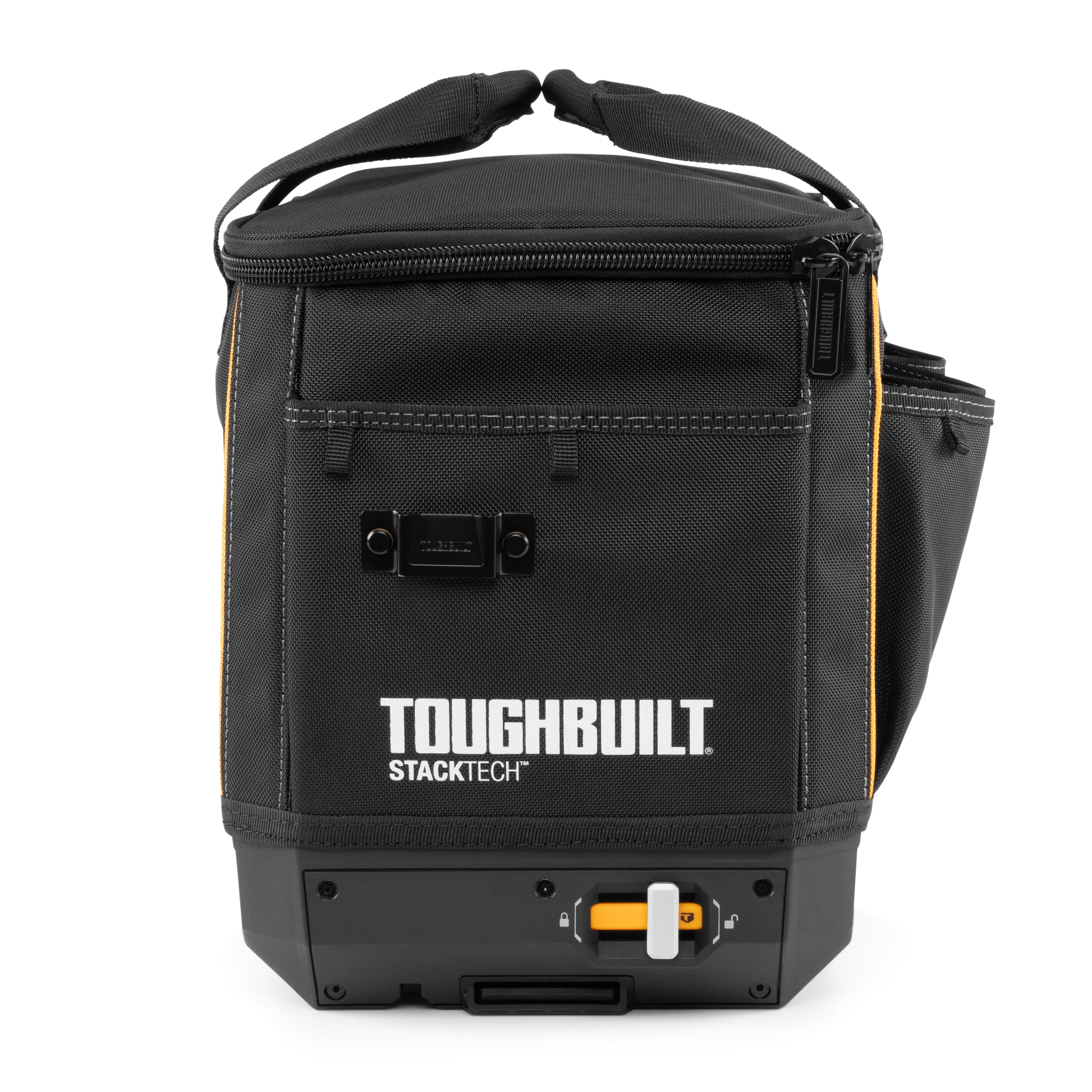 Bolso para herramientas TOUGHBUILT STACKTECH de poliéster negro de 11 pulgadas de ancho x 13 pulgadas de profundidad x 17 pulgadas de largo con cremallera TB-B1-S-60C