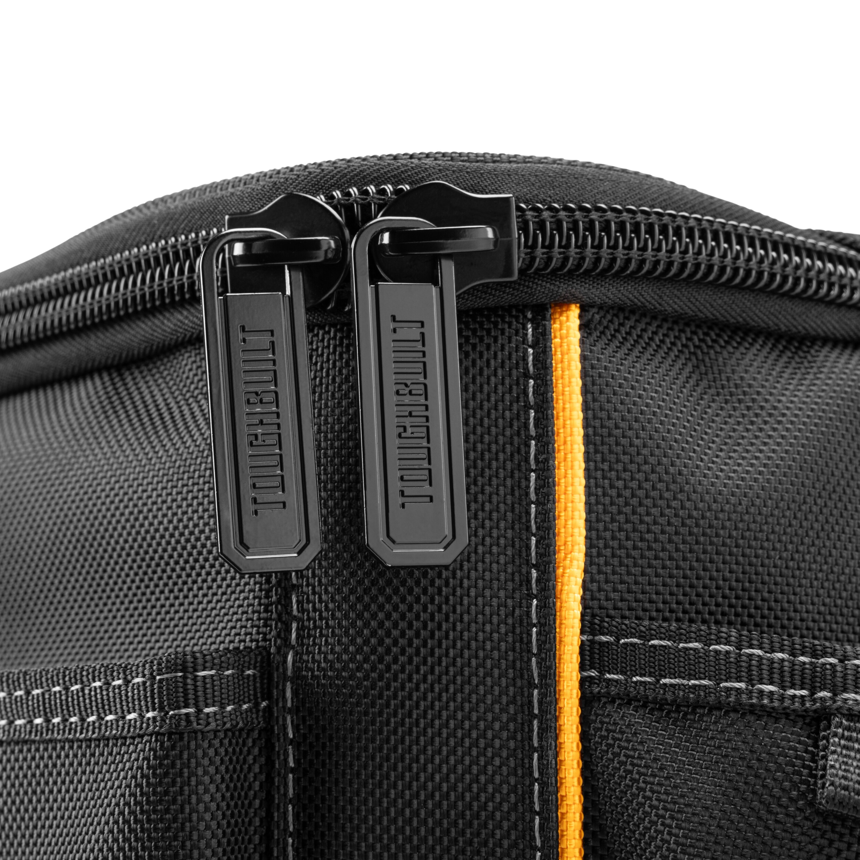 Bolso para herramientas TOUGHBUILT STACKTECH de poliéster negro de 11 pulgadas de ancho x 13 pulgadas de profundidad x 17 pulgadas de largo con cremallera TB-B1-S-60C