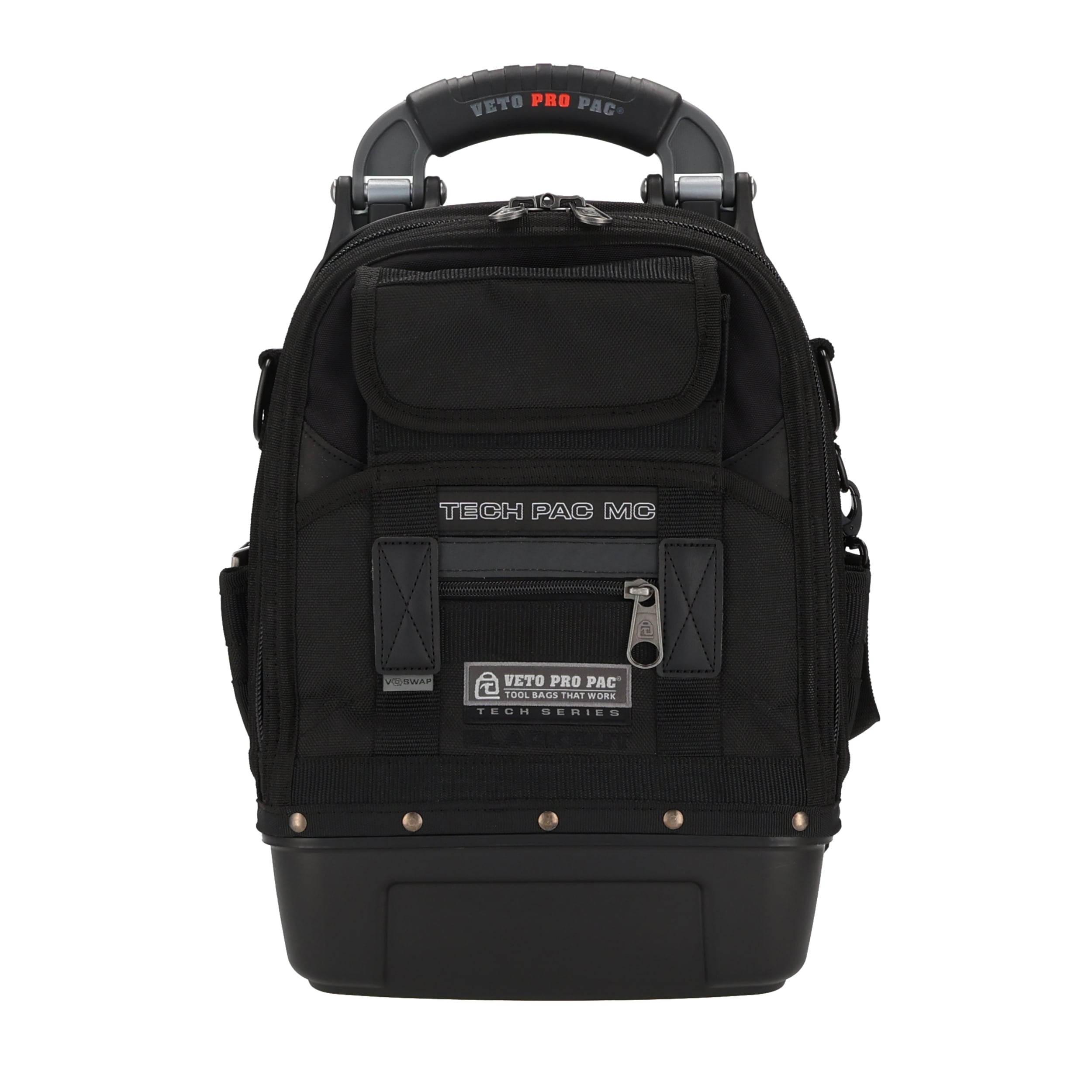 Mochila con cremallera Veto Pro Pac TECH PAC MC Blackout Nylon de 12 pulgadas de ancho x 9 pulgadas de profundidad x 17 pulgadas de largo