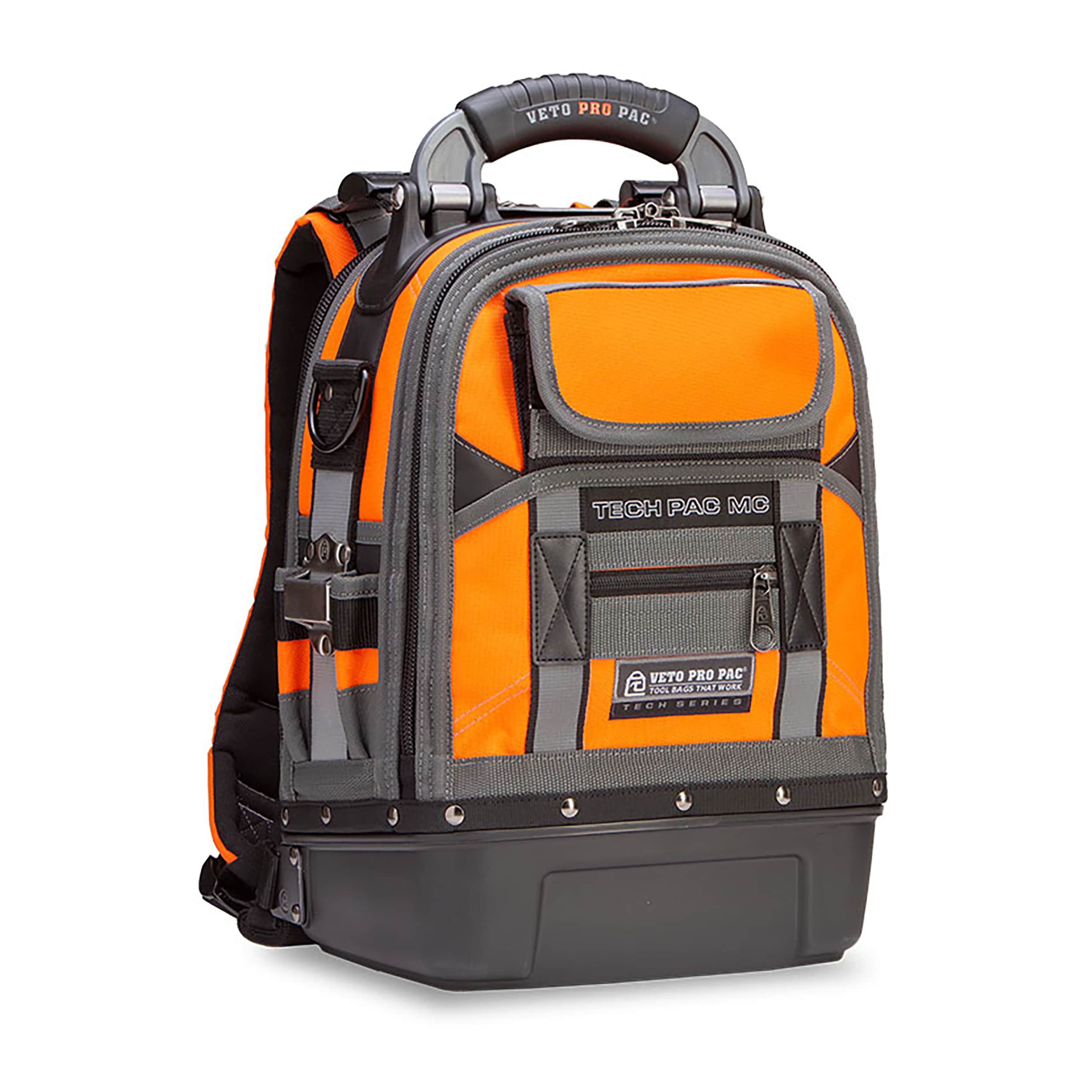 Mochila con cierre Veto Pro Pac TECH PAC MC SPECIAL OPS en nylon naranja de alta visibilidad de 12 pulgadas de ancho x 9 pulgadas de profundidad x 17 pulgadas de largo - VPP10250