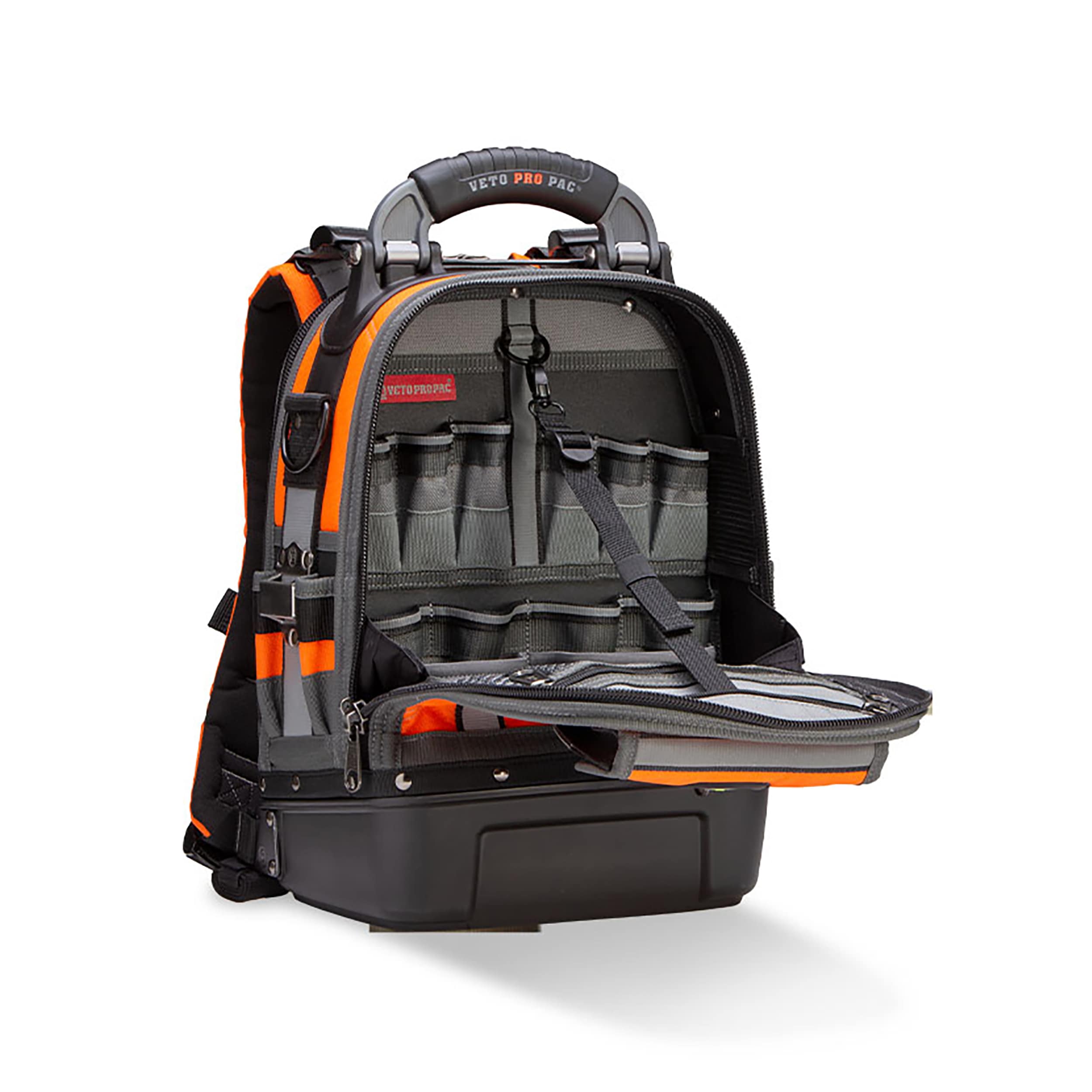 Mochila con cierre Veto Pro Pac TECH PAC MC SPECIAL OPS en nylon naranja de alta visibilidad de 12 pulgadas de ancho x 9 pulgadas de profundidad x 17 pulgadas de largo - VPP10250
