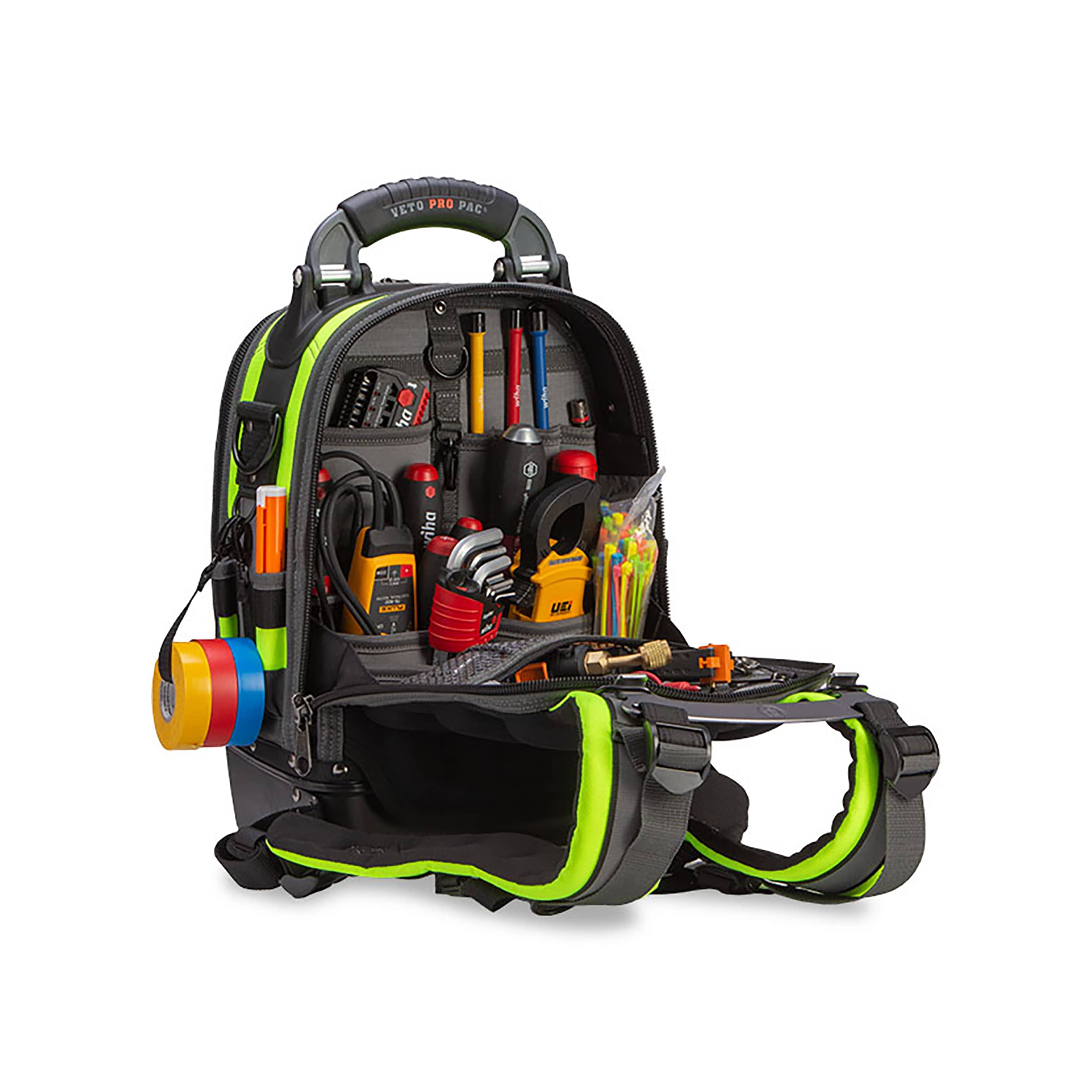 Mochila con cierre TECH PAC MC SPECIAL OPS Hi-Viz Amarillo Nylon 12 pulgadas de ancho x 9 pulgadas de profundidad x 17 pulgadas de largo de Veto Pro Pac VPP10251