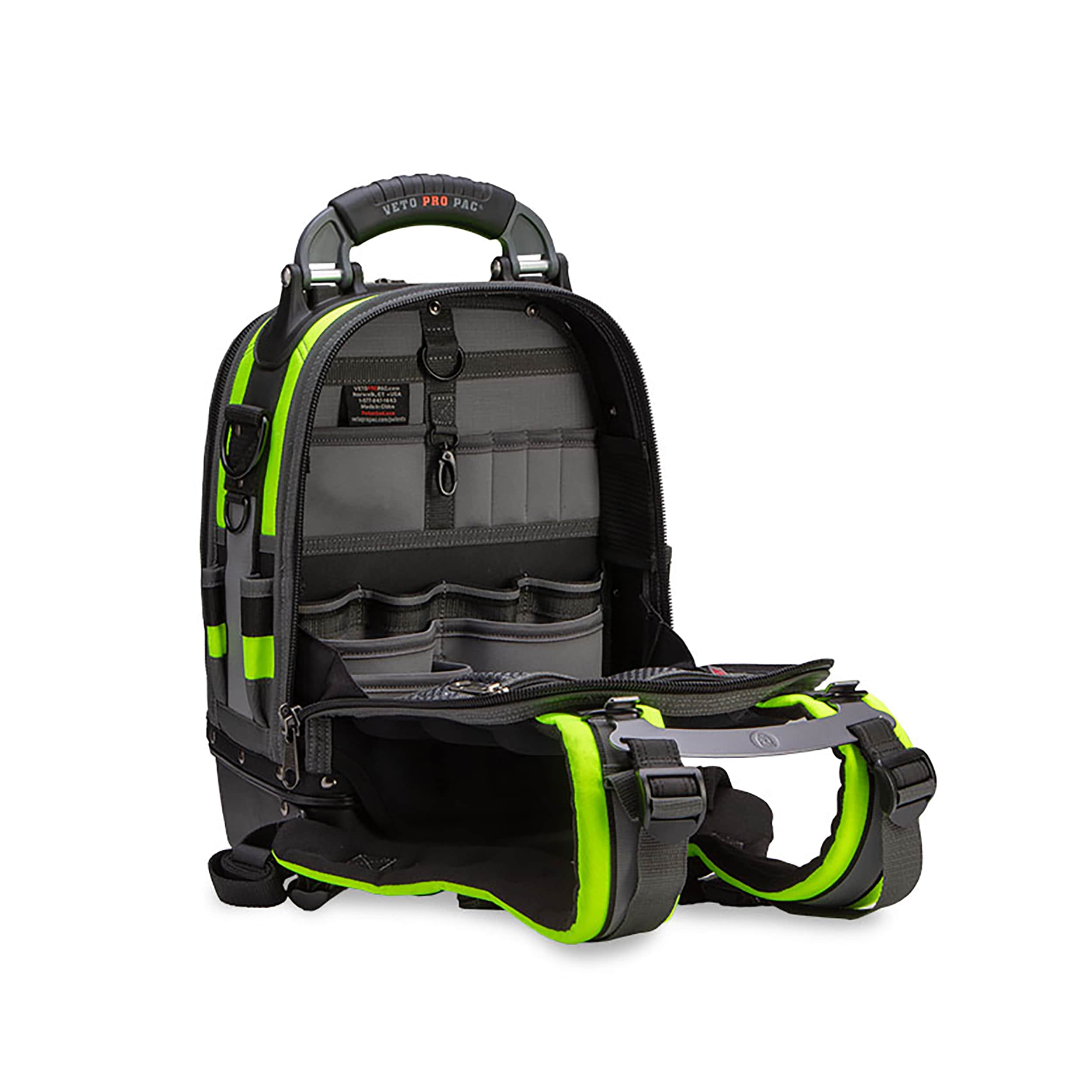 Mochila con cierre TECH PAC MC SPECIAL OPS Hi-Viz Amarillo Nylon 12 pulgadas de ancho x 9 pulgadas de profundidad x 17 pulgadas de largo de Veto Pro Pac VPP10251