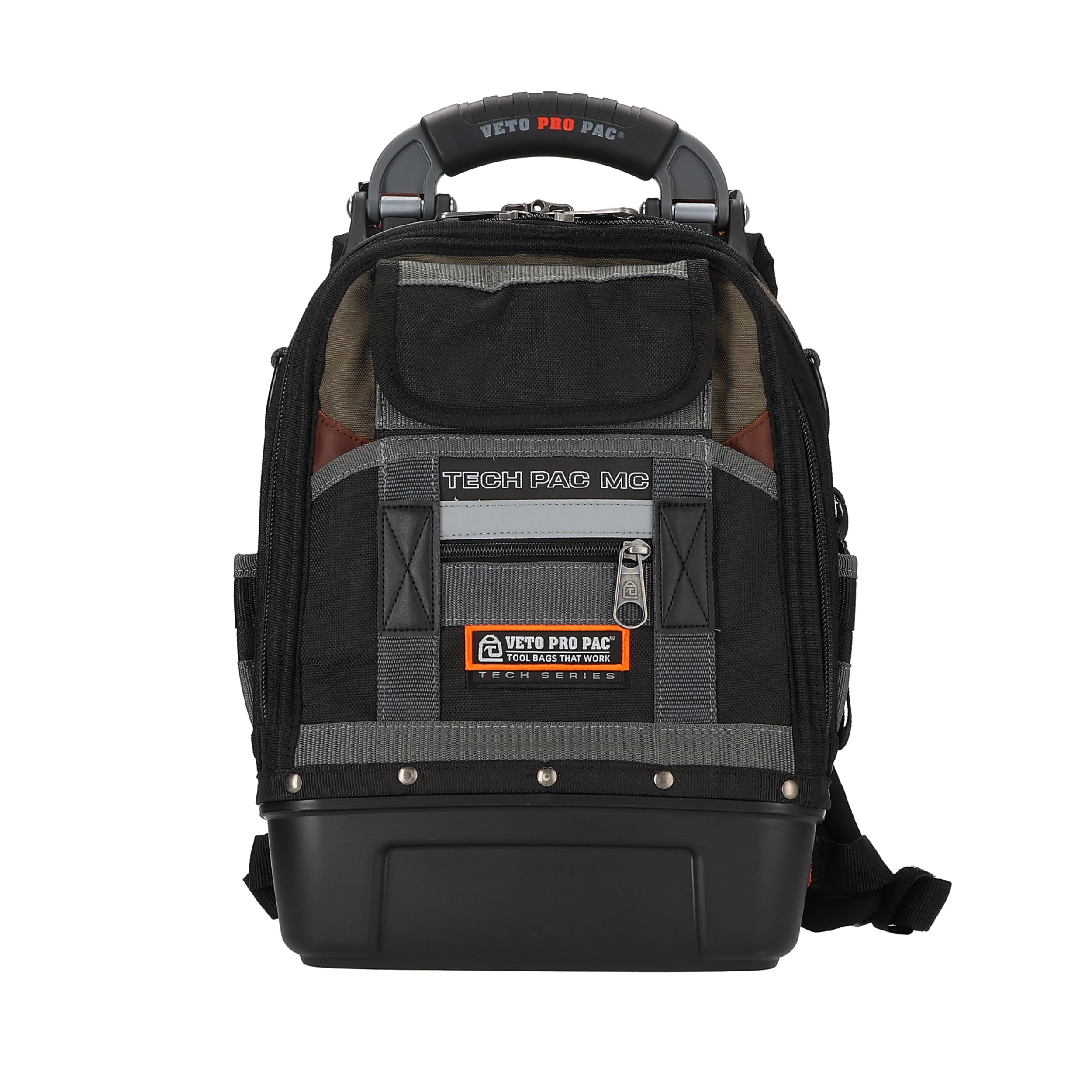 Mochila con cierre TECH PAC MC de nylon original de 12 pulgadas de ancho x 9 pulgadas de fondo x 17 pulgadas de largo de Veto Pro Pac VPP10066