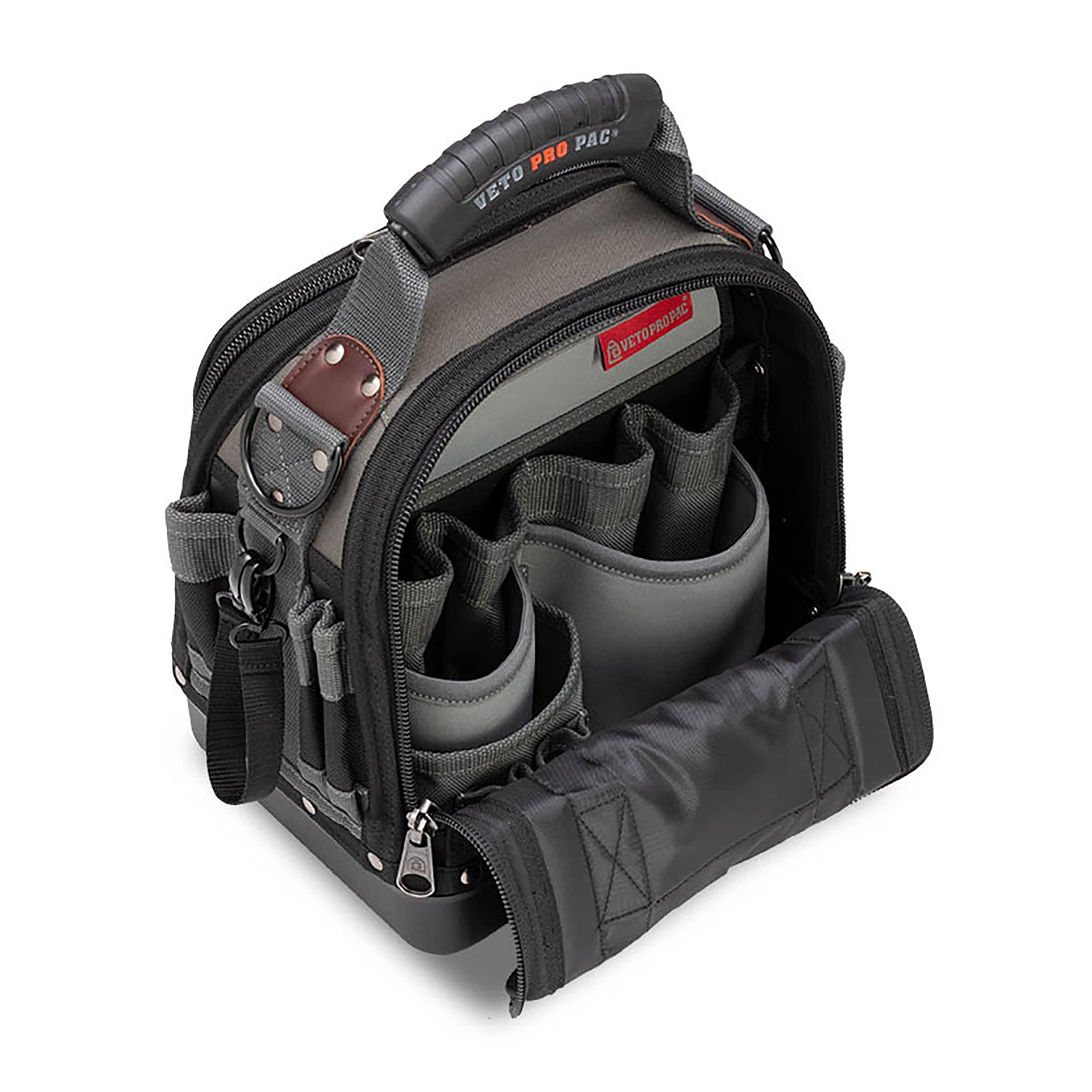 Bolsa de herramientas con cierre original de nylon Veto Pro Pac de 12 pulgadas de ancho x 8.5 pulgadas de profundidad x 12.5 pulgadas de largo VPP10058