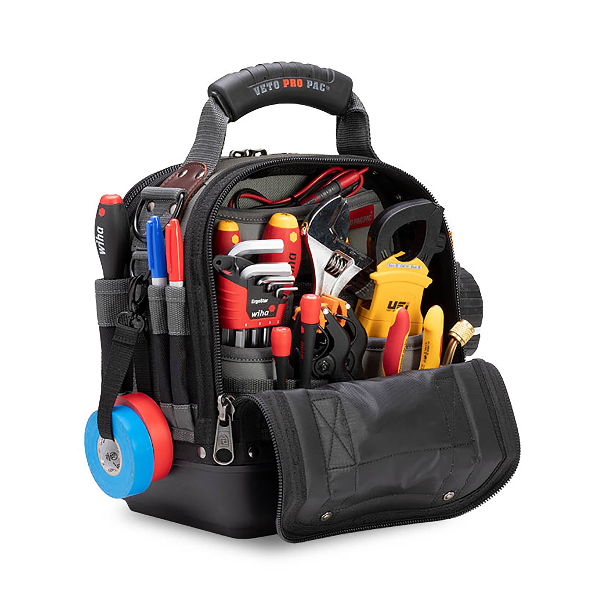 Bolsa de herramientas con cierre original de nylon Veto Pro Pac de 12 pulgadas de ancho x 8.5 pulgadas de profundidad x 12.5 pulgadas de largo VPP10058