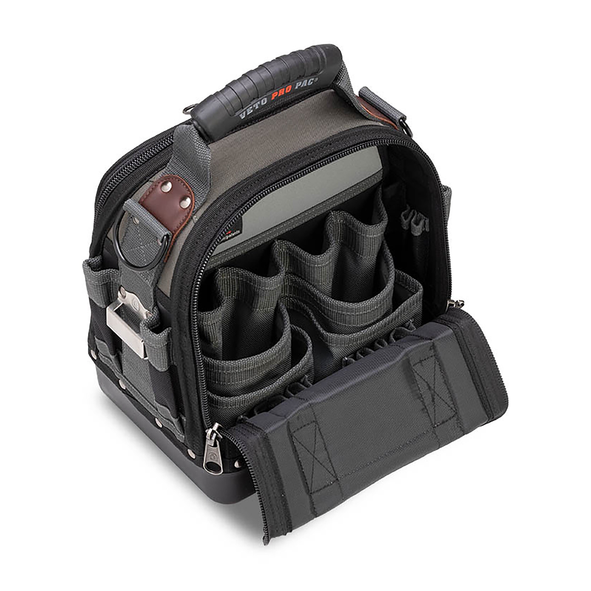 Bolsa de herramientas con cierre original de nylon Veto Pro Pac de 12 pulgadas de ancho x 8.5 pulgadas de profundidad x 12.5 pulgadas de largo VPP10058