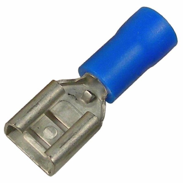 Conector rápido aislado de vinilo Pico para mujer 0.250in, 16-14 AWG Azul, 20PK - 1855KT