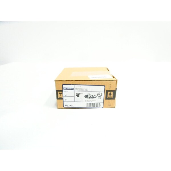 Conector recto para tierra líquida apretada de 2 pulgadas - O-Z/Gedney 4Q200L