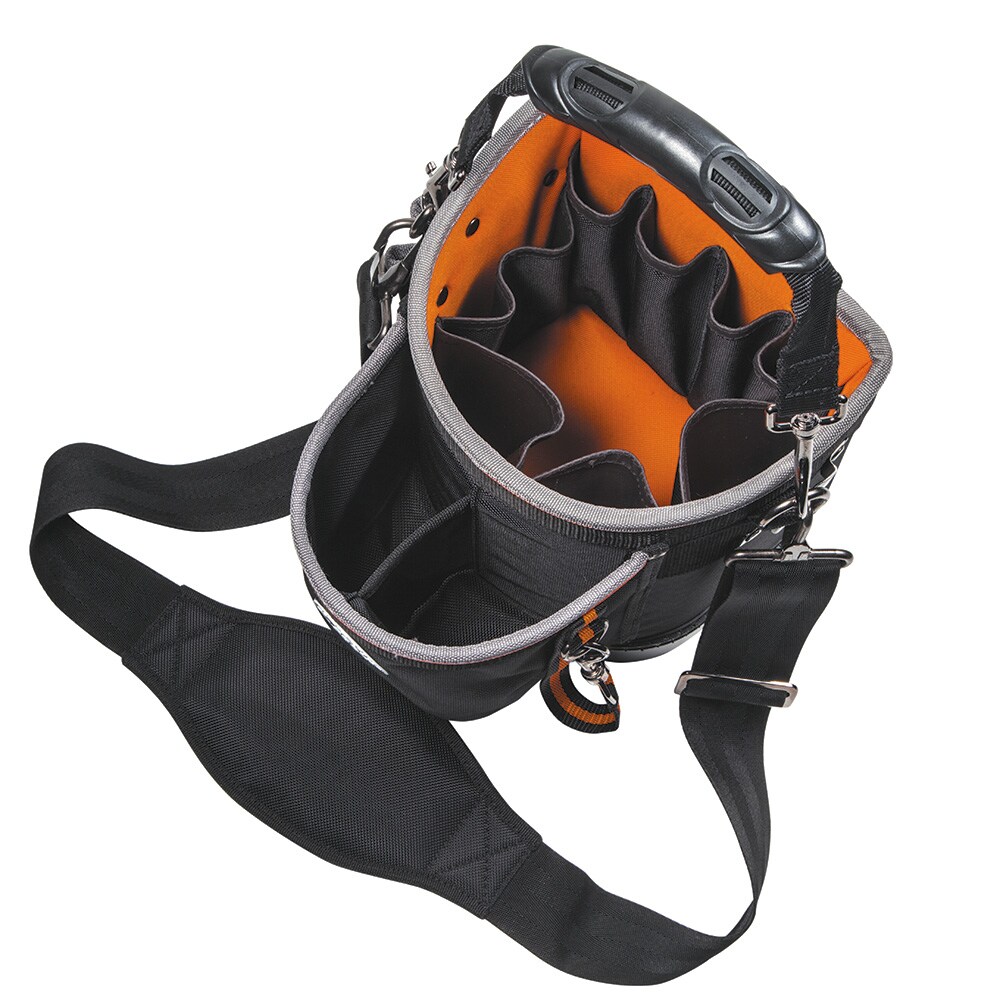 Bolsa para herramientas de Klein Tools, Bolsa de hombro Tradesman Pro, 14 bolsillos, 10 pulgadas 55419SP14