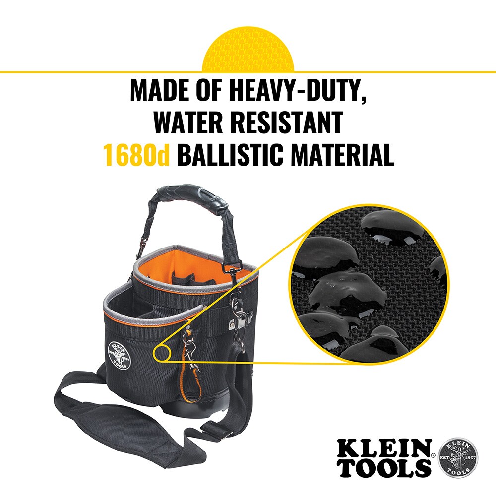 Bolsa para herramientas de Klein Tools, Bolsa de hombro Tradesman Pro, 14 bolsillos, 10 pulgadas 55419SP14