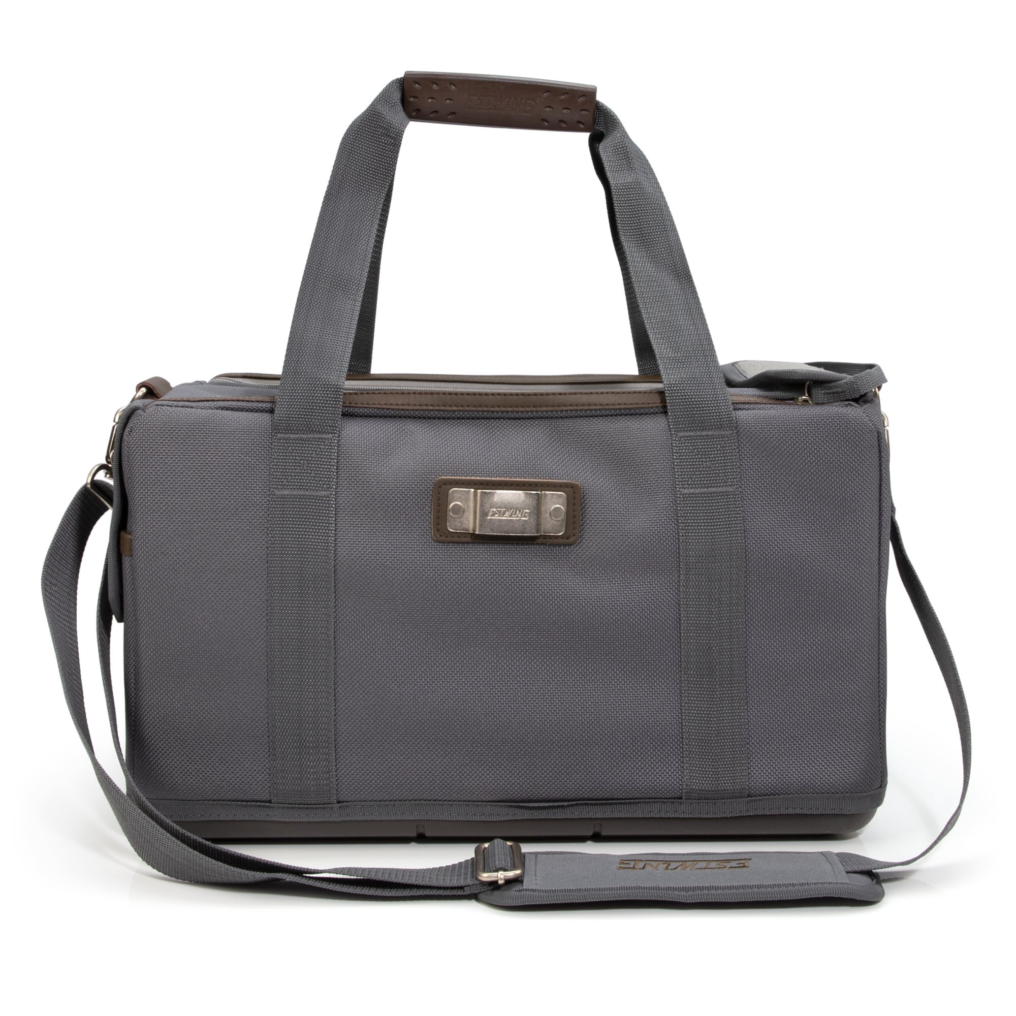 Bolsa de herramientas con cremallera de poliéster gris/marrón Estwing de 10.0 pulgadas de ancho x 18.5 pulgadas de profundidad x 11.0 pulgadas de largo 94762
