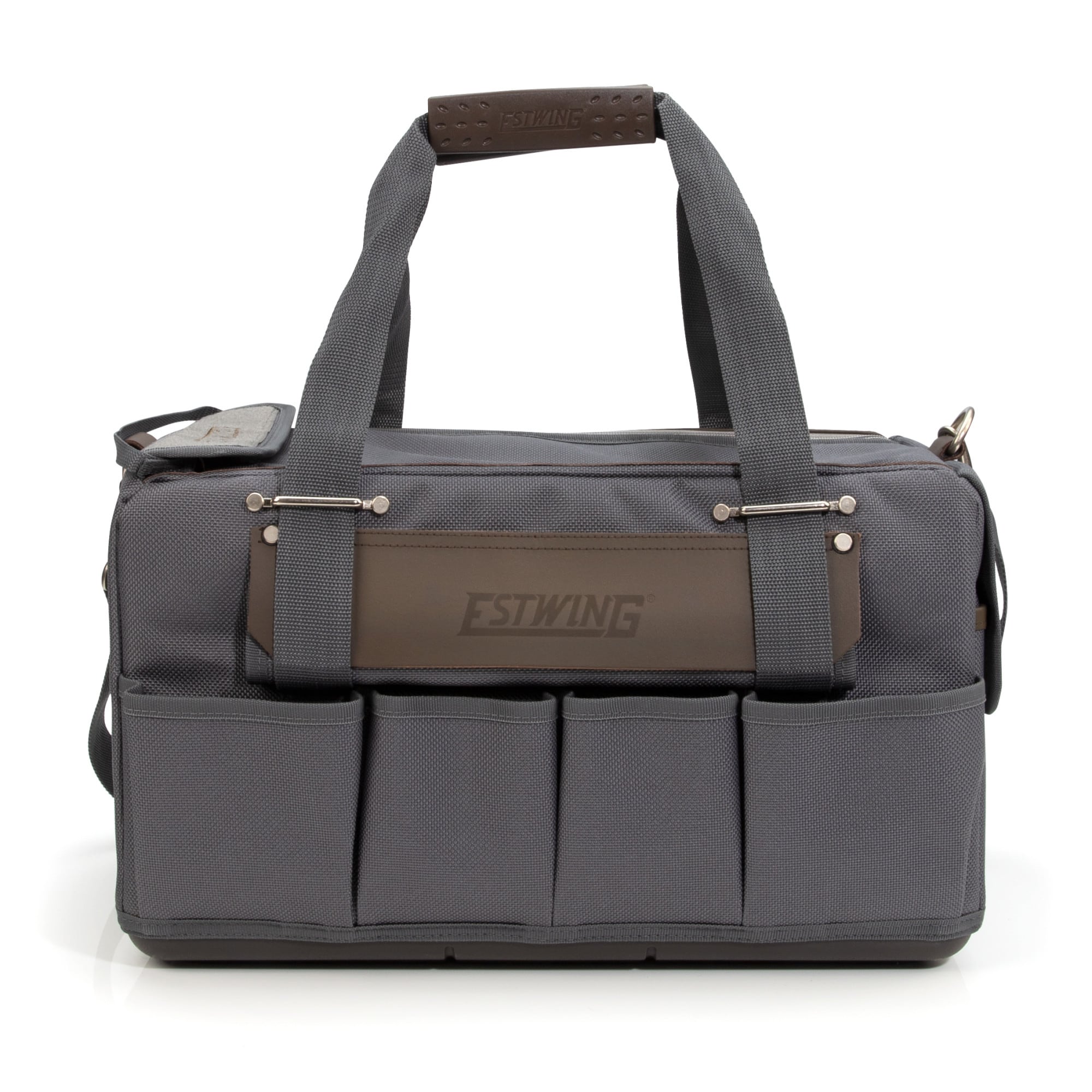 Bolsa de herramientas con cremallera de poliéster gris/marrón Estwing de 10.0 pulgadas de ancho x 18.5 pulgadas de profundidad x 11.0 pulgadas de largo 94762