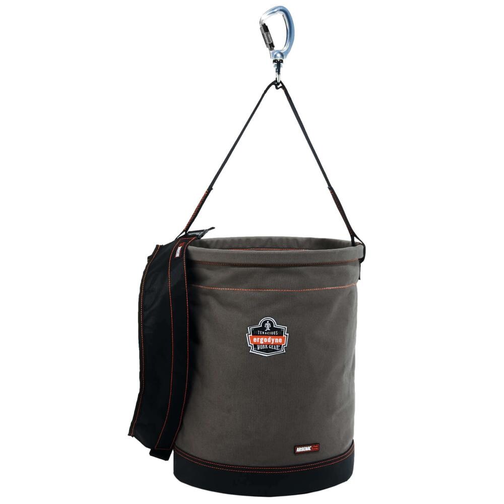 Bolso elevador Ergodyne de lienzo gris de 17.5 pulgadas de ancho x 4 pulgadas de profundidad x 17.5 pulgadas de largo 14845