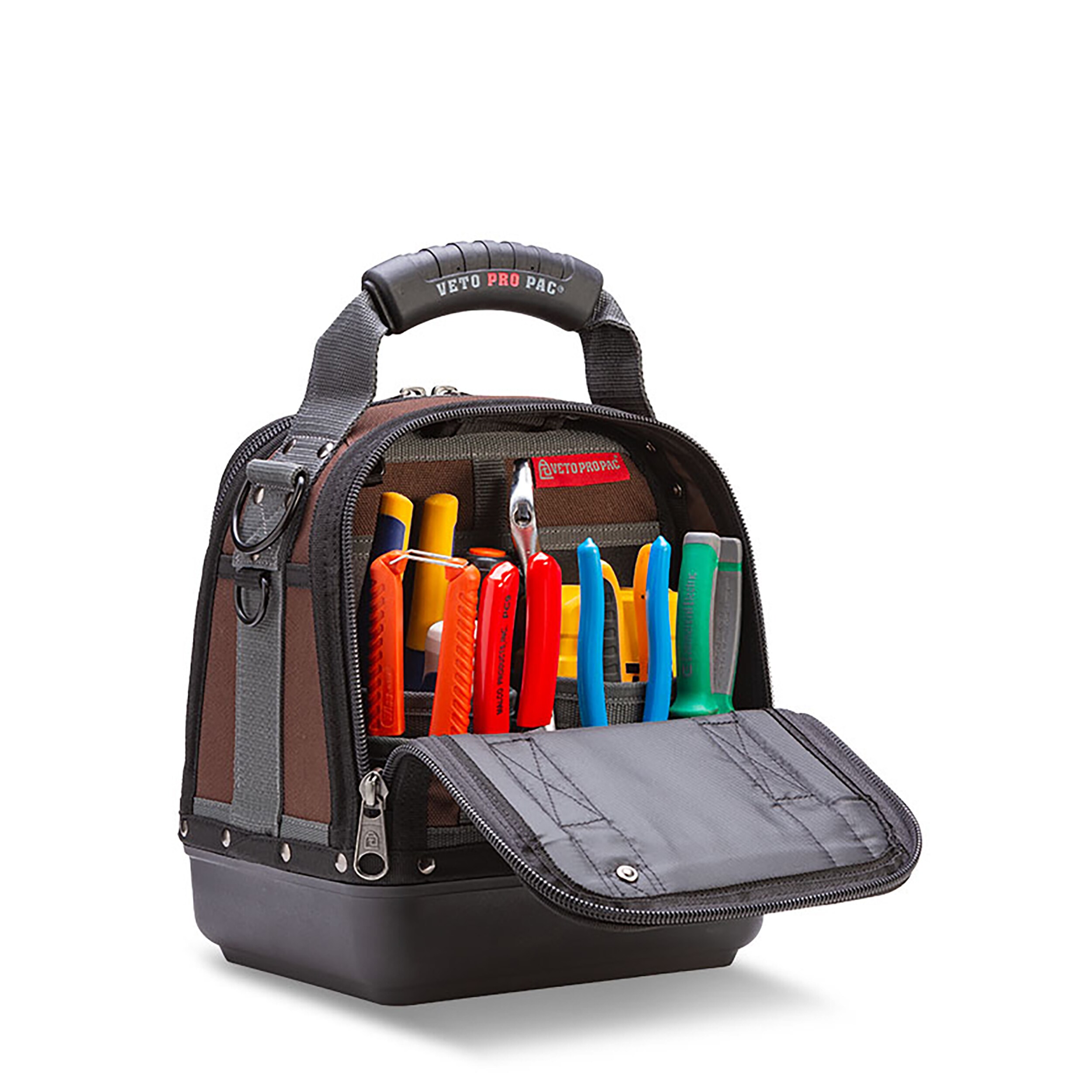 Bolsa de herramientas con cierre Veto Pro Pac Original de nylon de 11 pulgadas de ancho x 8.5 pulgadas de profundidad x 13 pulgadas de longitud VPP10034
