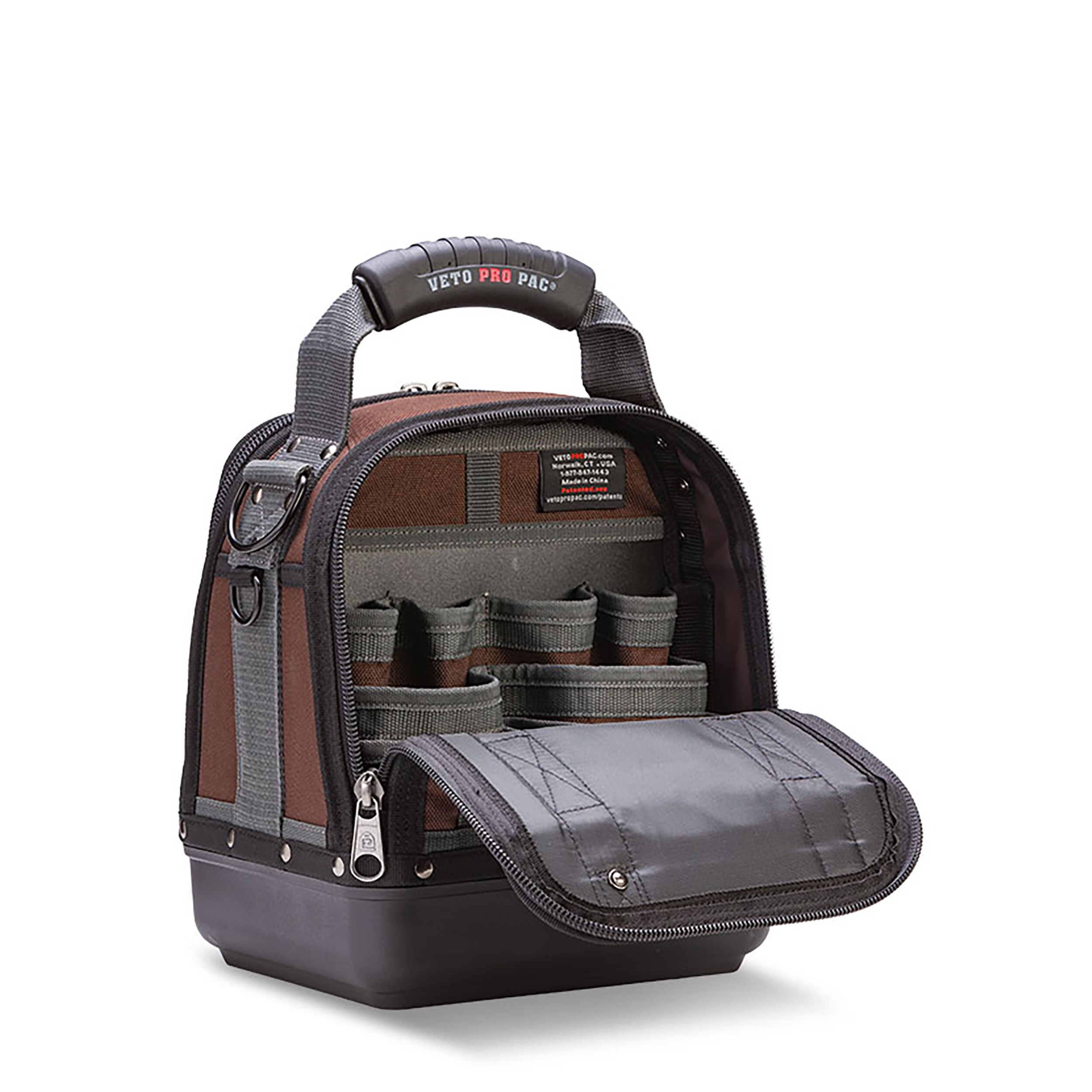 Bolsa de herramientas con cierre Veto Pro Pac Original de nylon de 11 pulgadas de ancho x 8.5 pulgadas de profundidad x 13 pulgadas de longitud VPP10034