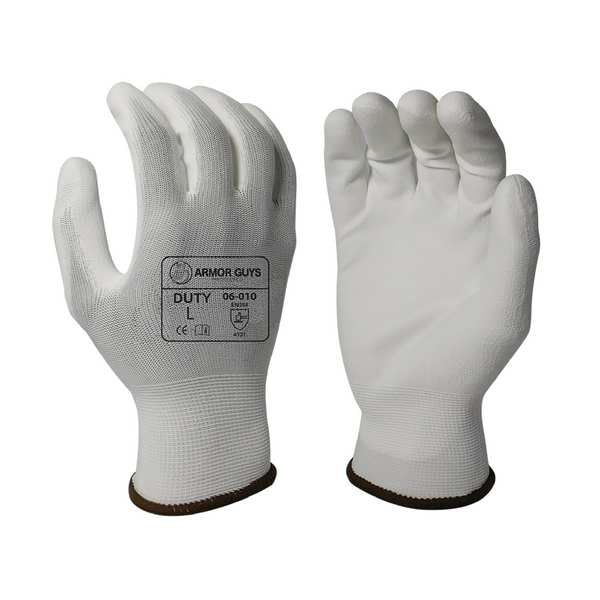 Guante resistente al corte para hombres Armor Guys, recubrimiento de PU, M, paquete de 12 - 06-010-M