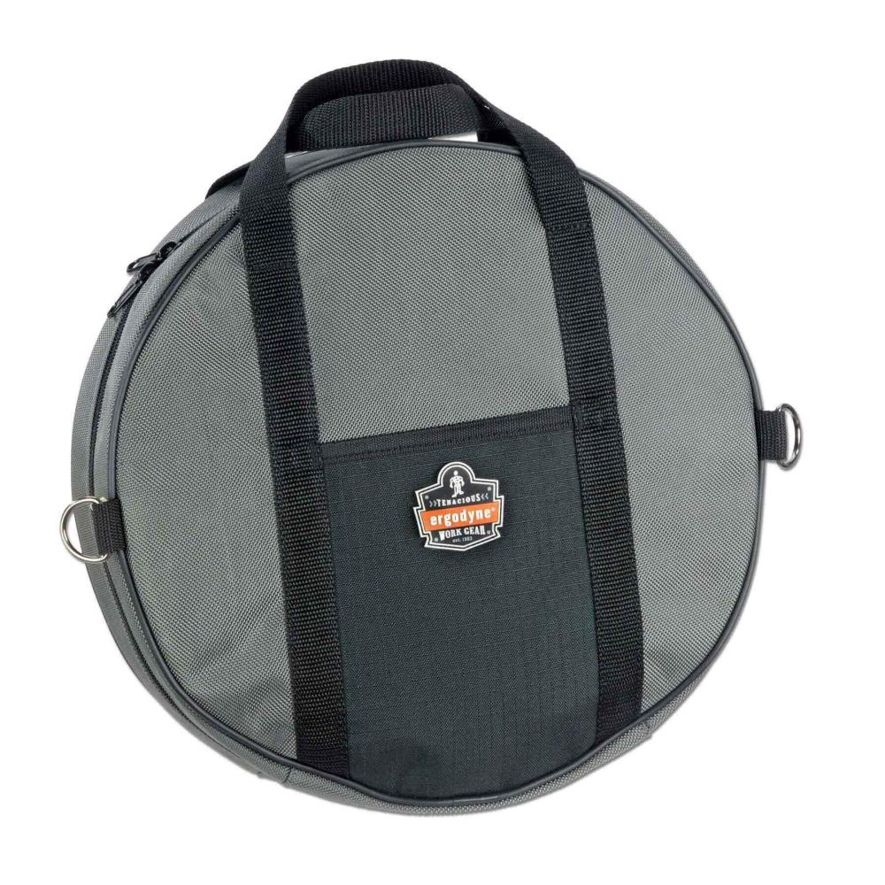 Bolsa para cables con cierre de 14 pulgadas de ancho x 1 pulgada de profundidad x 14 pulgadas de largo de poliéster gris Ergodyne 13788