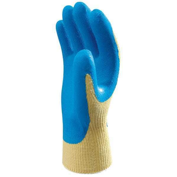 Guantes recubiertos resistentes a cortes Showa, Nivel de corte A3, 10 ga, Azul/Amarillo, XL (10) - KV300XL-10-V