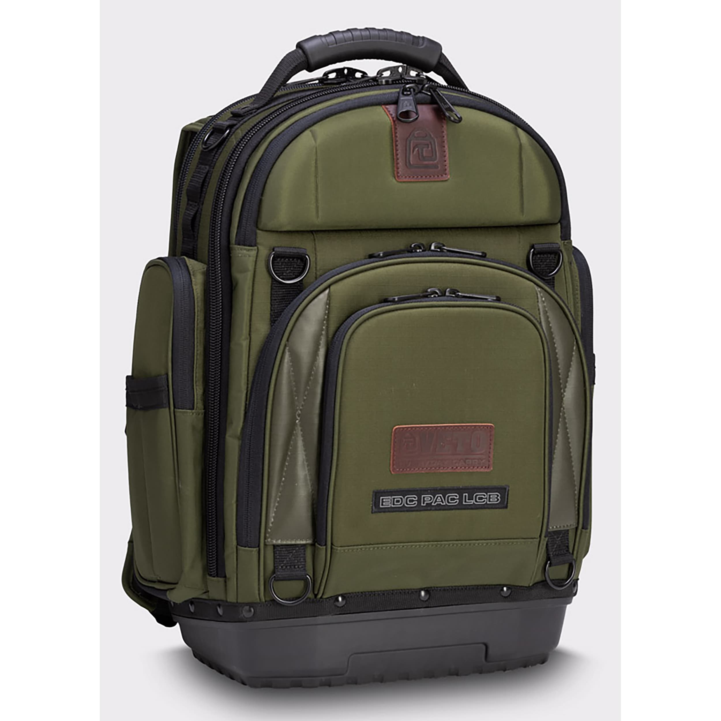 Mochila con cierre Veto Pro Pac en nylon color verde oliva, 16 pulgadas de ancho x 10 pulgadas de profundidad x 19.5 pulgadas de largo