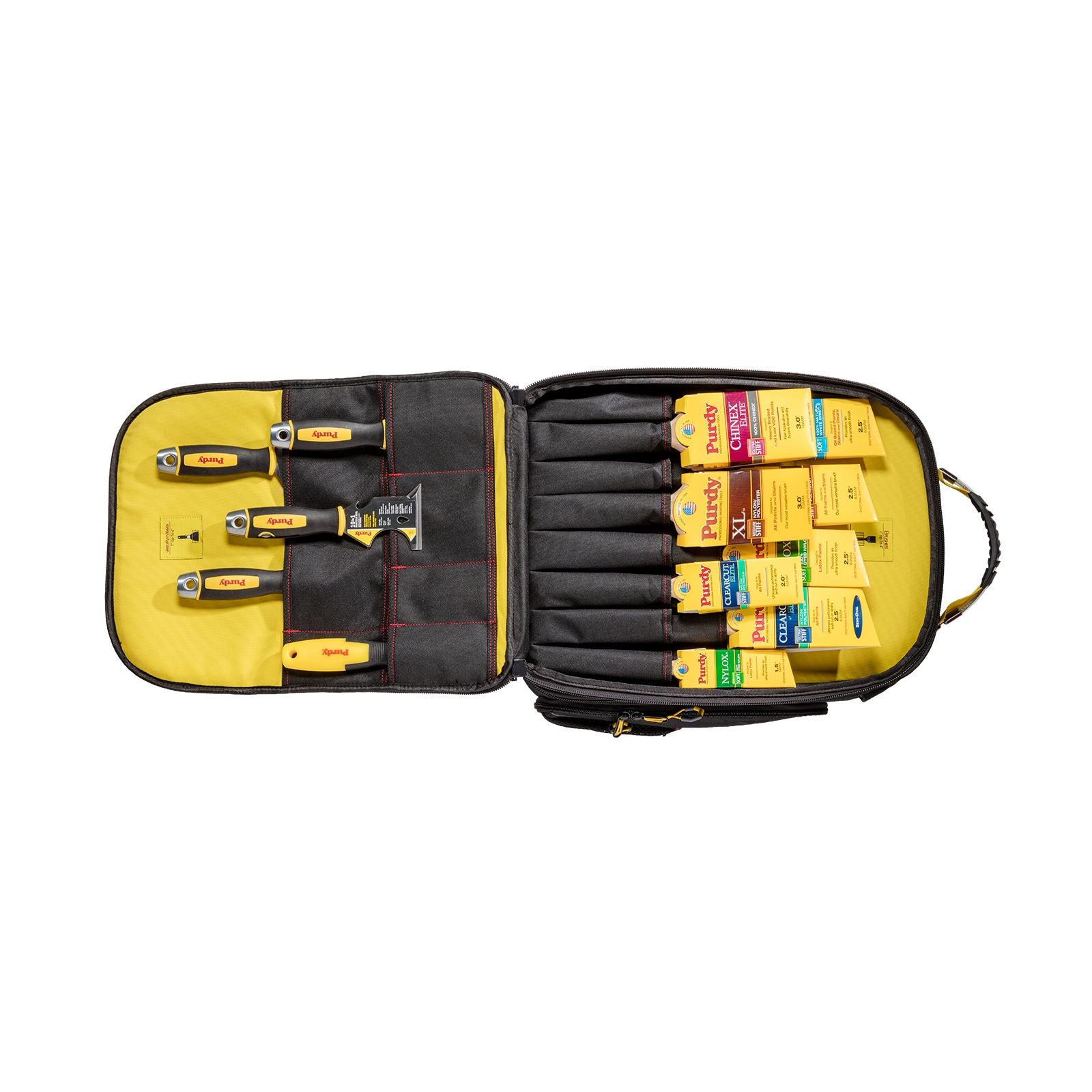 Mochila con cierre Purdy Black de 11 pulgadas de ancho x 19.5 pulgadas de profundidad x 13.5 pulgadas de largo