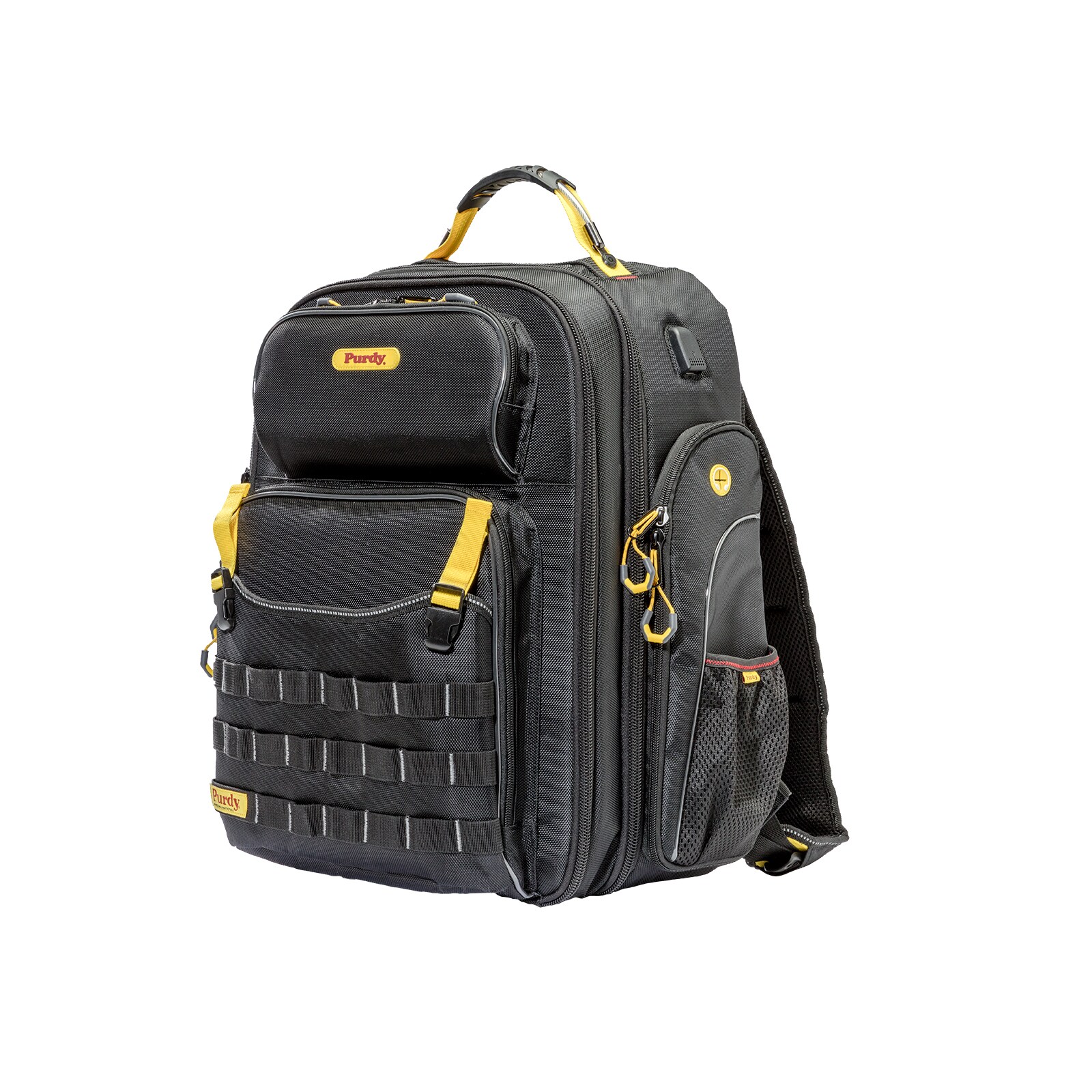 Mochila con cierre Purdy Black de 11 pulgadas de ancho x 19.5 pulgadas de profundidad x 13.5 pulgadas de largo