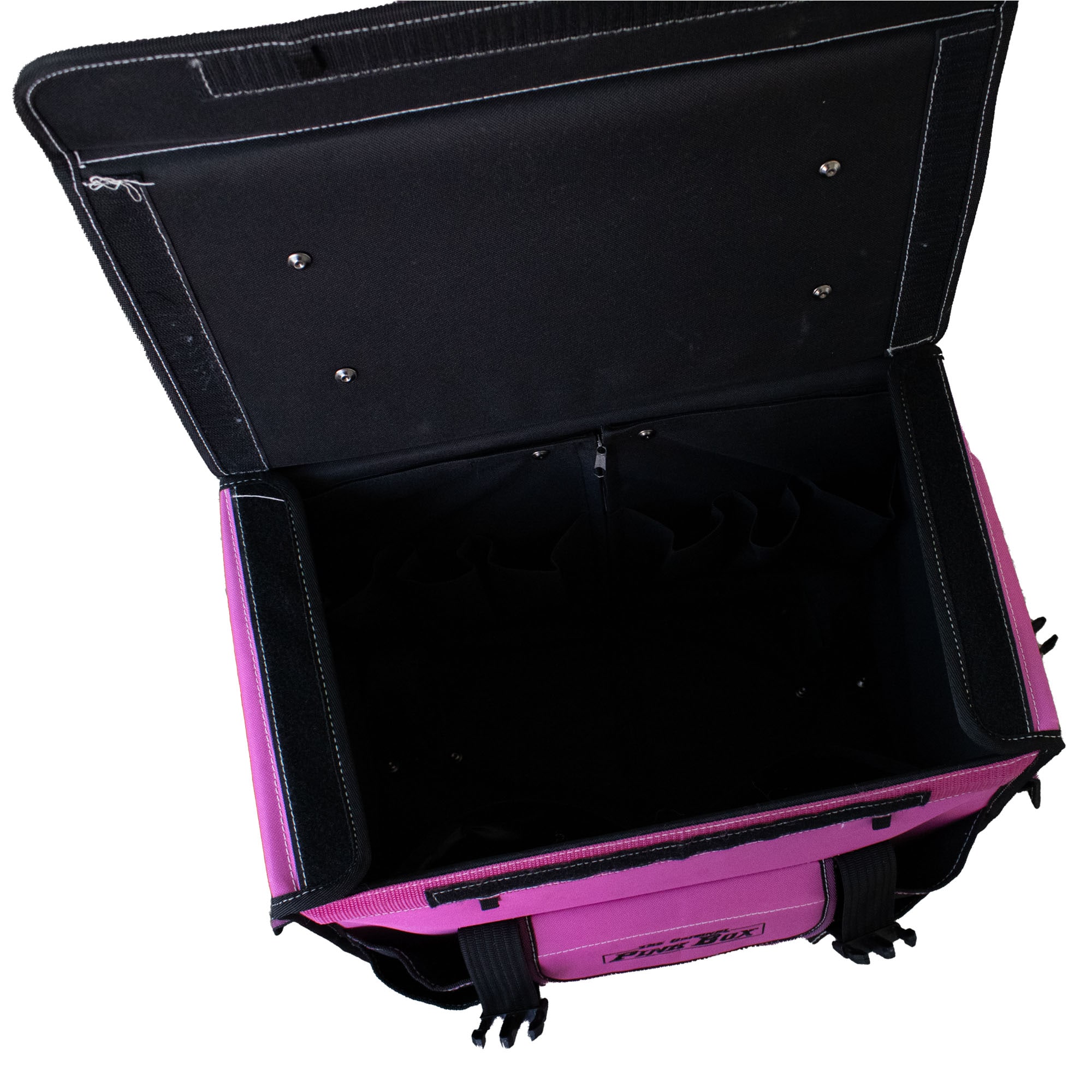 Bolsa de herramientas rodante original de The Original Pink Box, rosada de lona de 18.25 pulgadas de ancho x 15.25 pulgadas de profundidad x 10.5 pulgadas de largo con cierre de gancho y lazo PB18RTB
