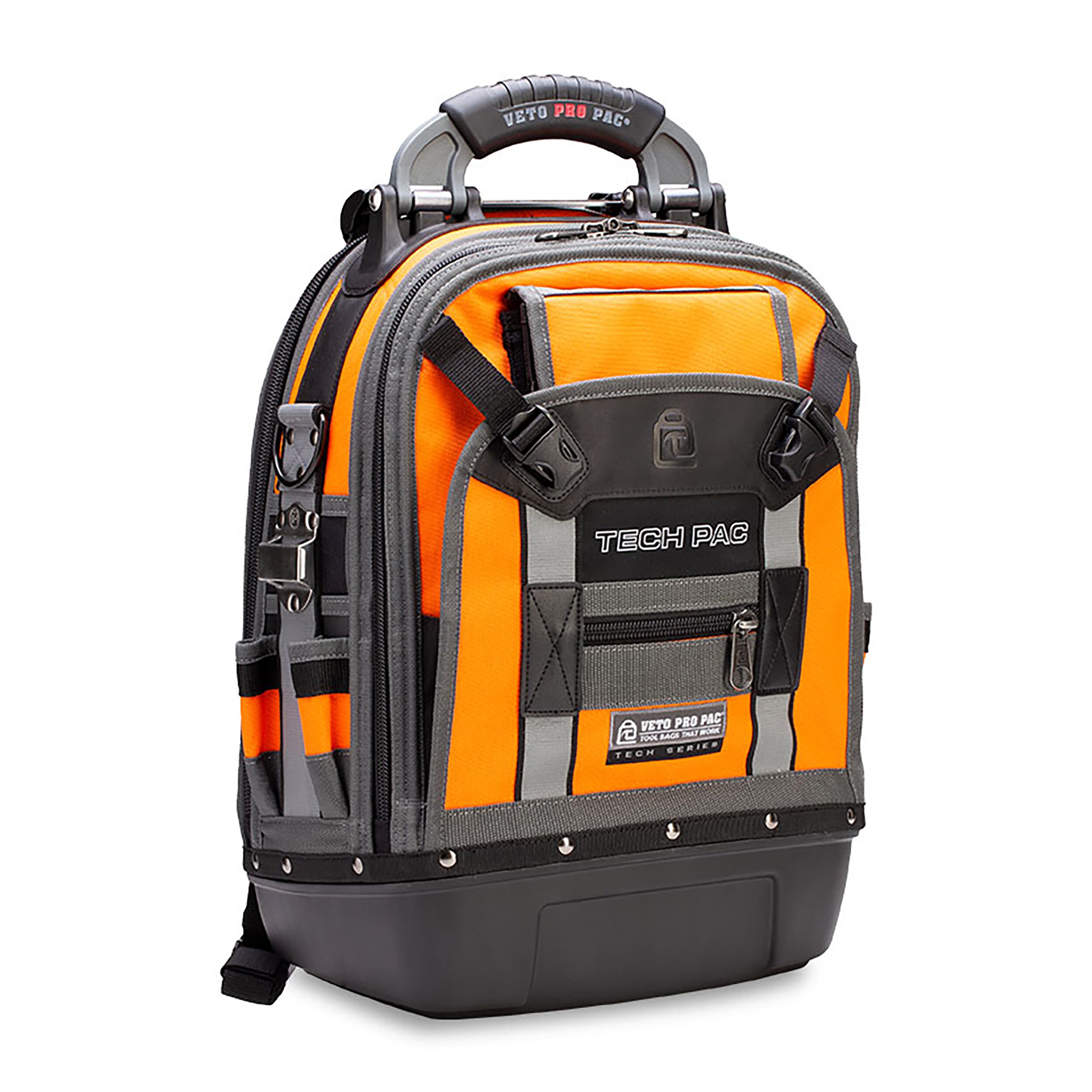 Bolso para herramientas con cierre Veto Pro Pac Hi-Viz naranja de nylon de 13 pulgadas de ancho x 10 pulgadas de profundidad x 19.5 pulgadas de largo VPP10064