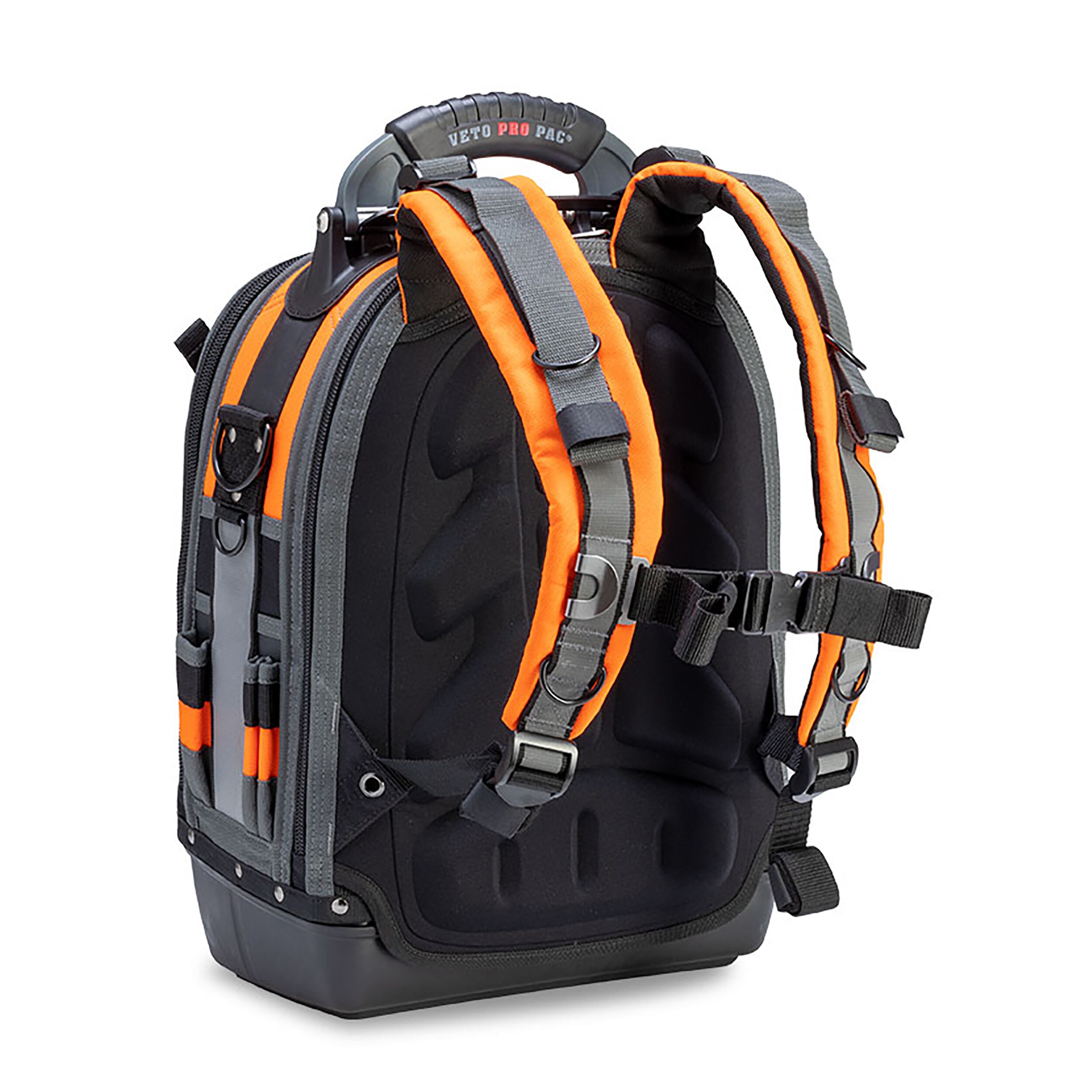 Bolso para herramientas con cierre Veto Pro Pac Hi-Viz naranja de nylon de 13 pulgadas de ancho x 10 pulgadas de profundidad x 19.5 pulgadas de largo VPP10064