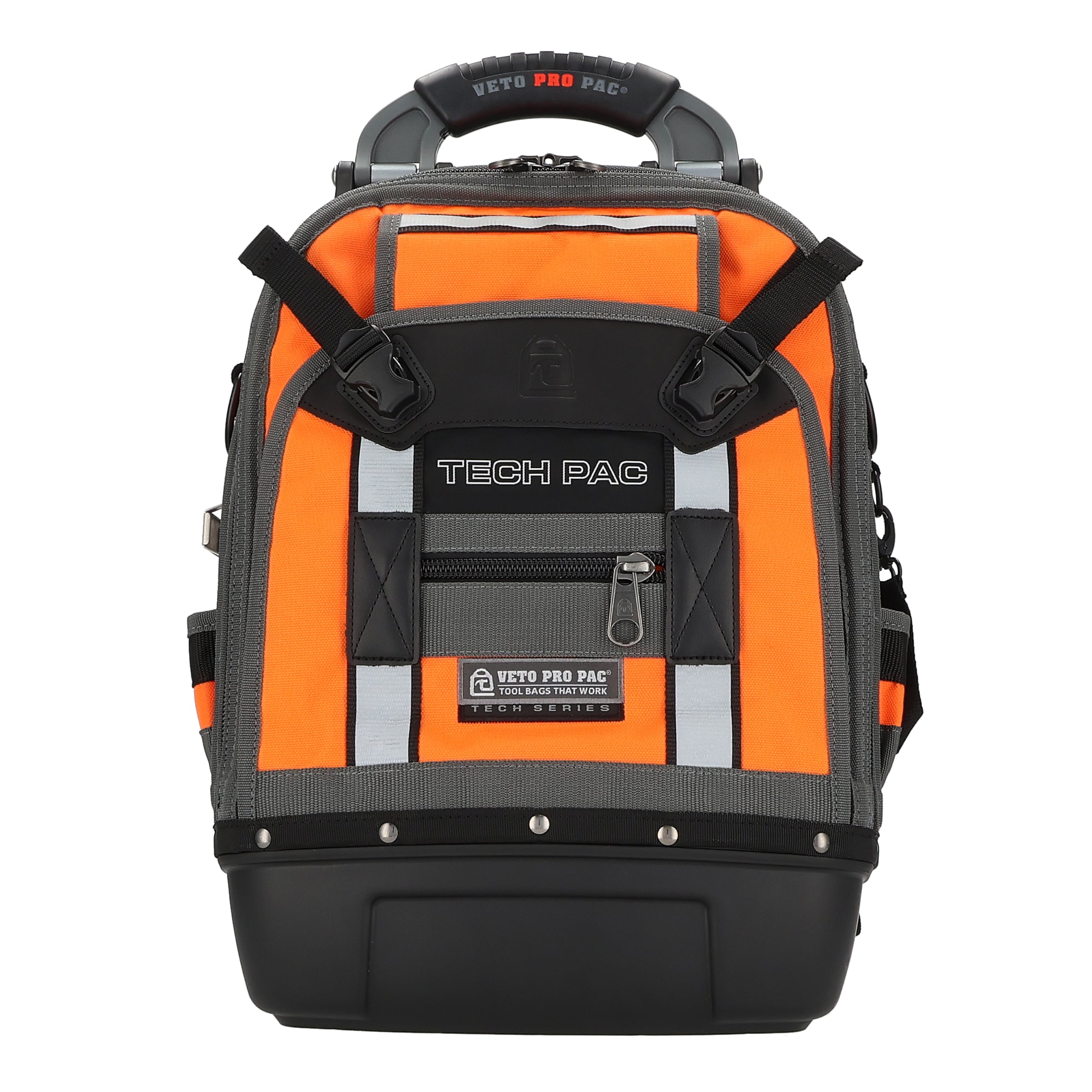 Bolso para herramientas con cierre Veto Pro Pac Hi-Viz naranja de nylon de 13 pulgadas de ancho x 10 pulgadas de profundidad x 19.5 pulgadas de largo VPP10064