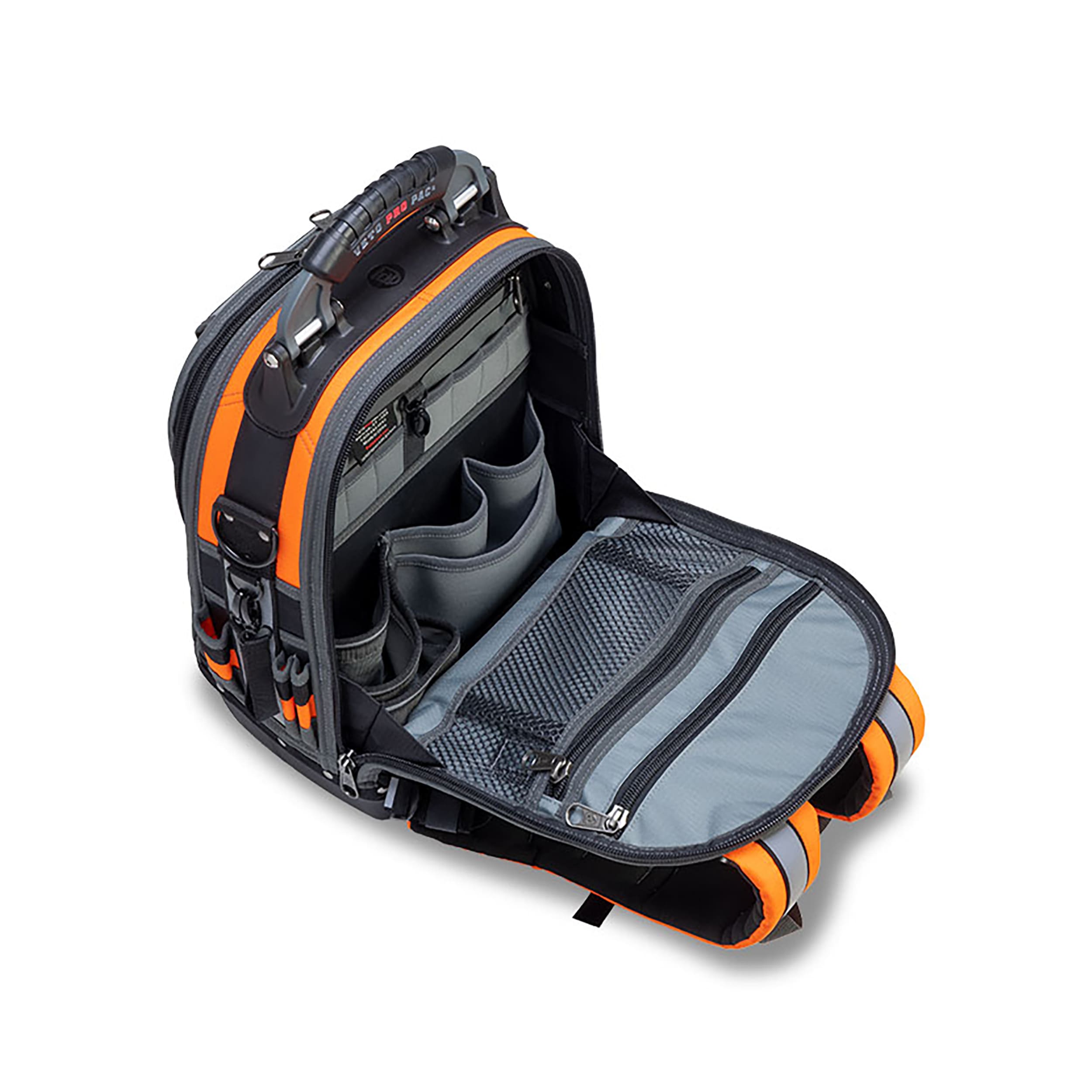 Bolso para herramientas con cierre Veto Pro Pac Hi-Viz naranja de nylon de 13 pulgadas de ancho x 10 pulgadas de profundidad x 19.5 pulgadas de largo VPP10064