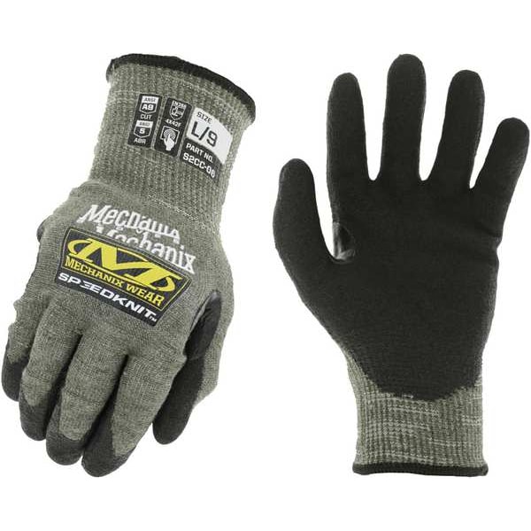 Guantes de punto Mechanix Wear, Nivel de corte A9, 13 ga, Verde, 7 - S2CC-06-007