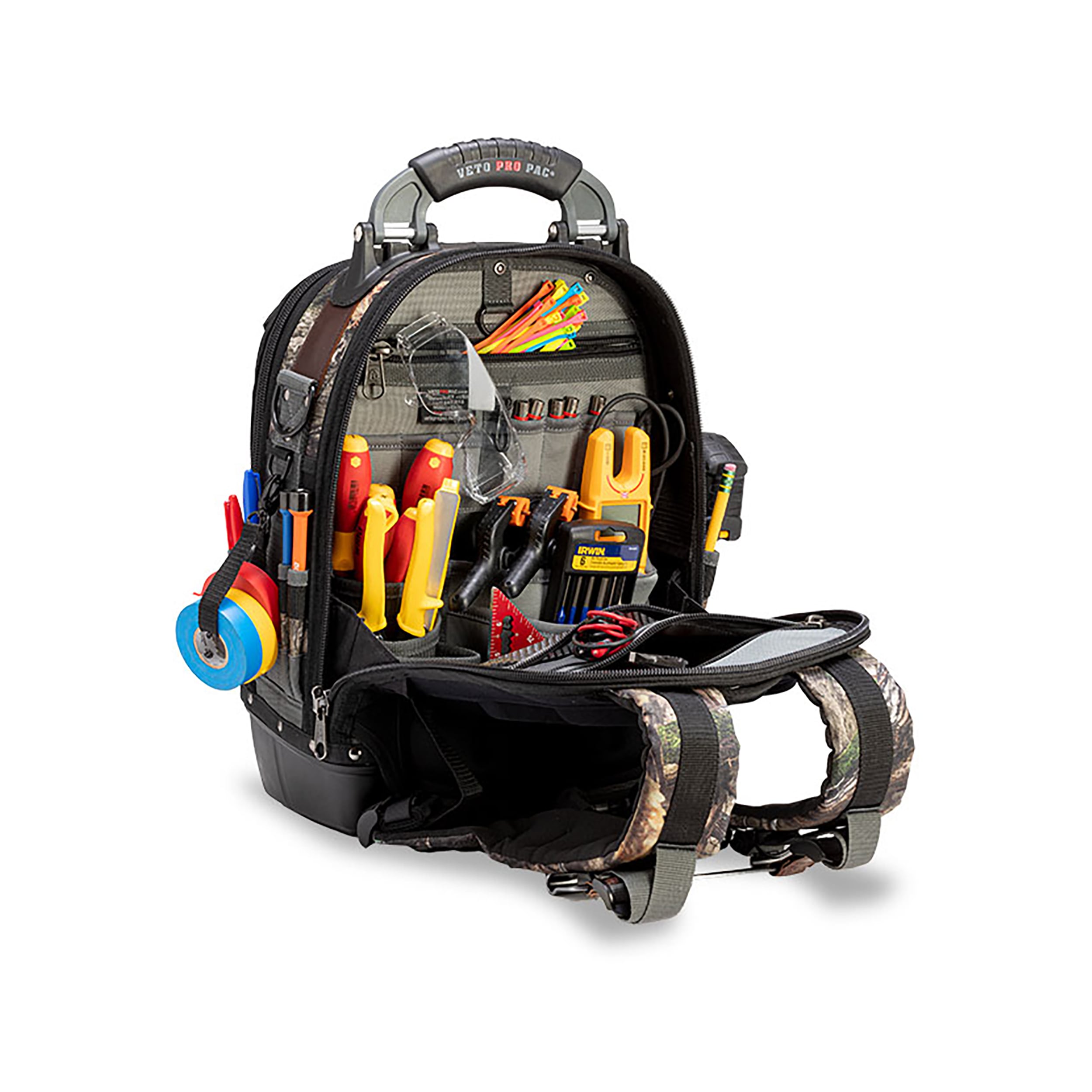 Bolsa de herramientas con cremallera Veto Pro Pac CAMO - Mossy Oak Country DNA Nylon 13-in W x 10-in D x 19.5-in L VPP10384