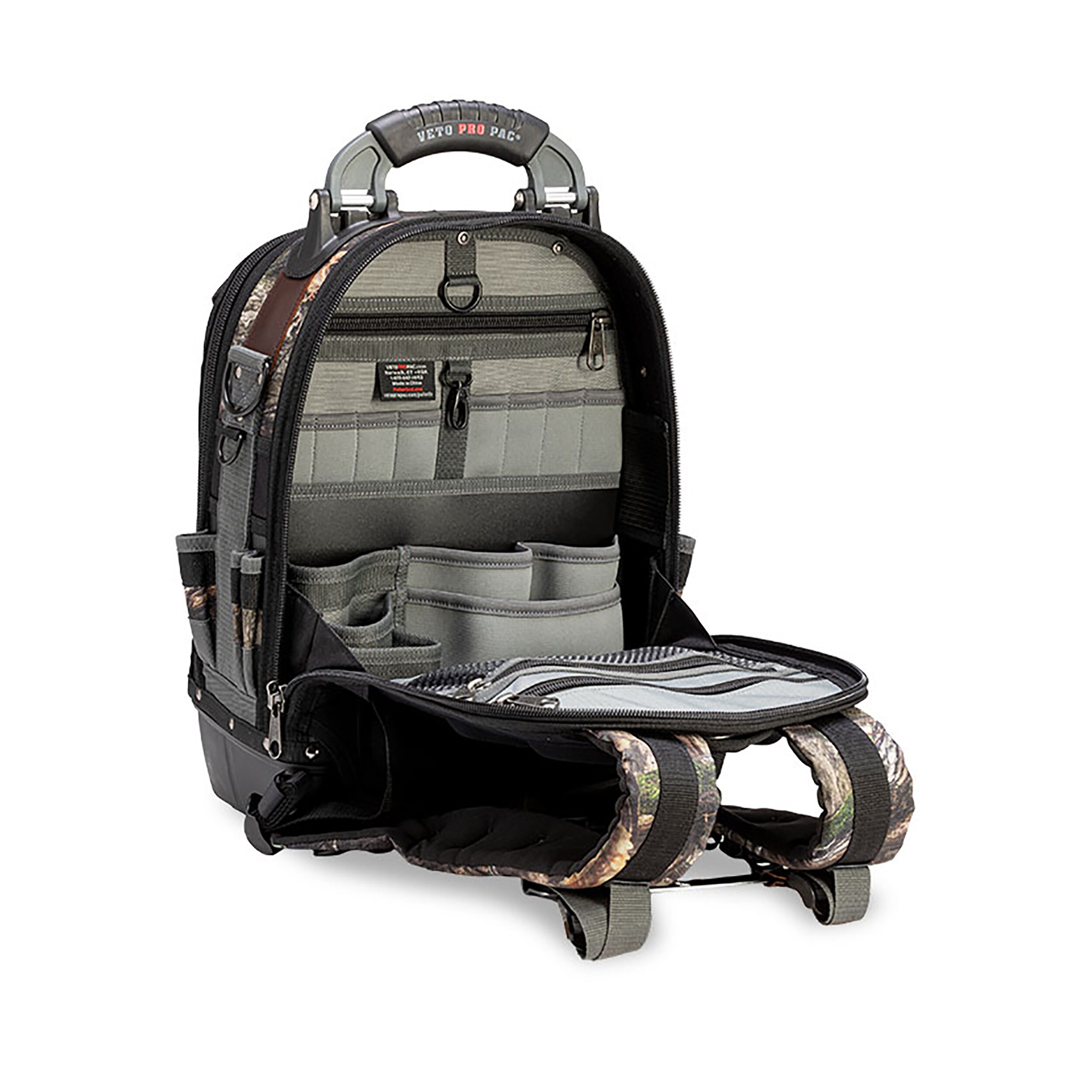 Bolsa de herramientas con cremallera Veto Pro Pac CAMO - Mossy Oak Country DNA Nylon 13-in W x 10-in D x 19.5-in L VPP10384