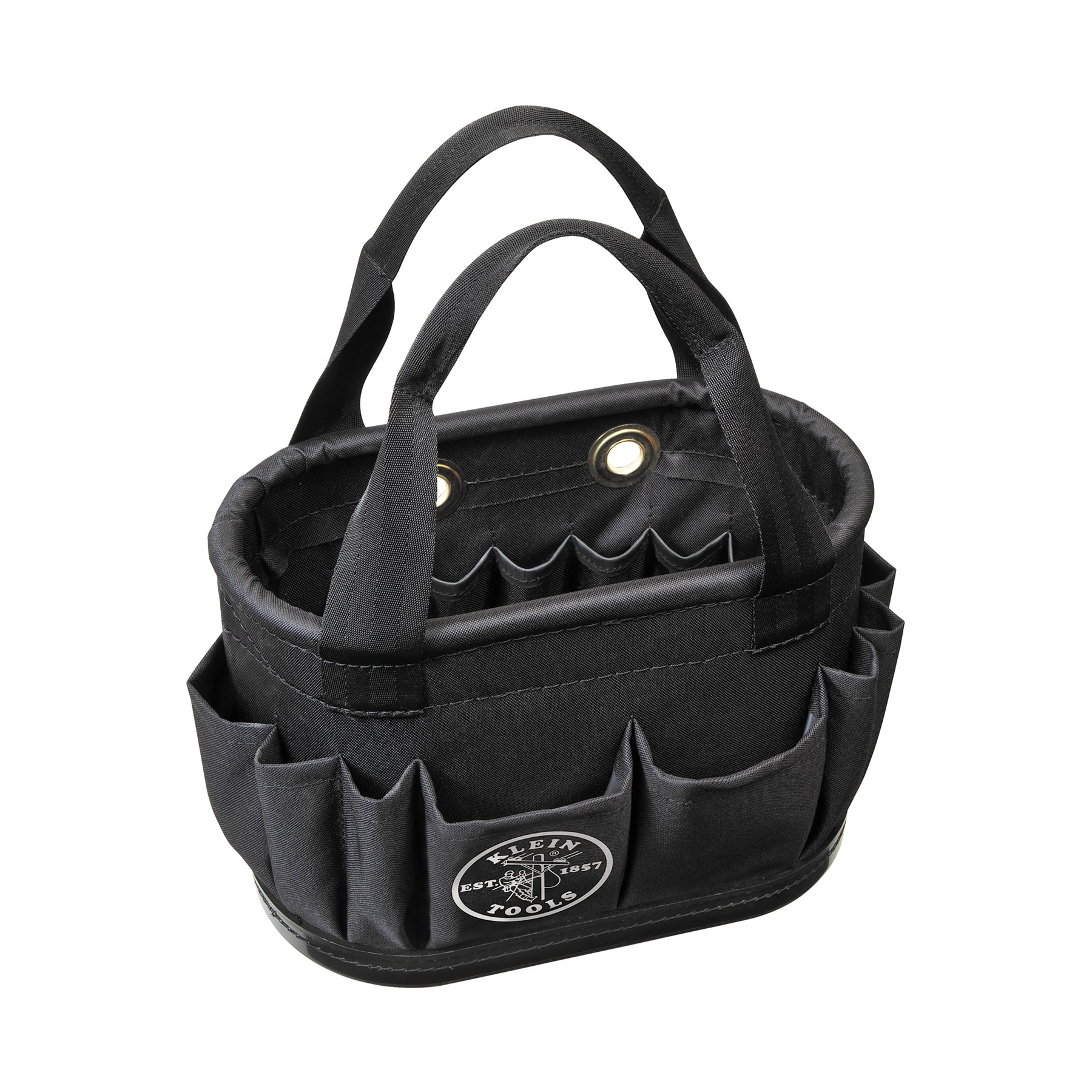 Cubo resistente para herramientas Klein Tools, Cubo aéreo con 29 bolsillos, negro 5144BHB14OS