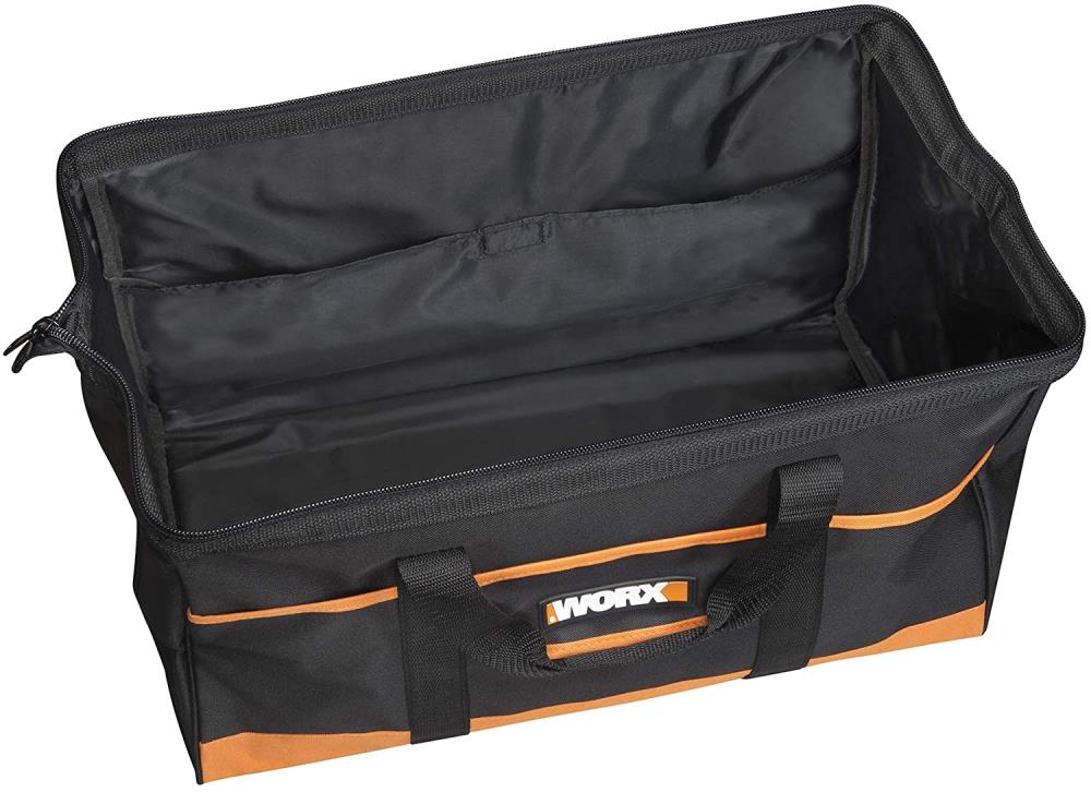 Bolsa de herramientas con cremallera de nailon negro WORX Worx de 12 pulgadas de ancho x 13 pulgadas de profundidad x 21 pulgadas de largo WA0079