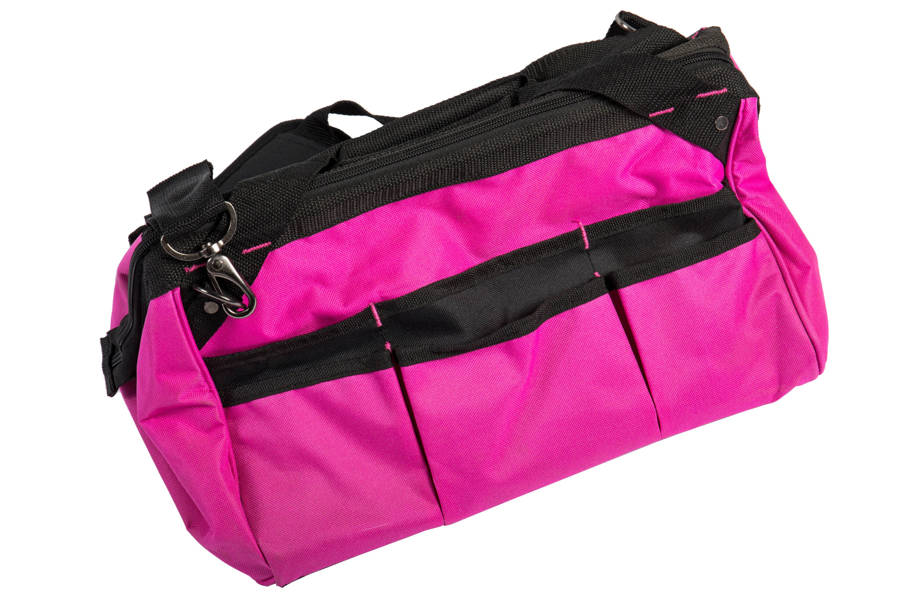 Bolsa de herramientas con cremallera de lienzo rosa The Original Pink Box de 15 pulgadas de ancho x 11 pulgadas de profundidad x 9 pulgadas de largo PB15TB