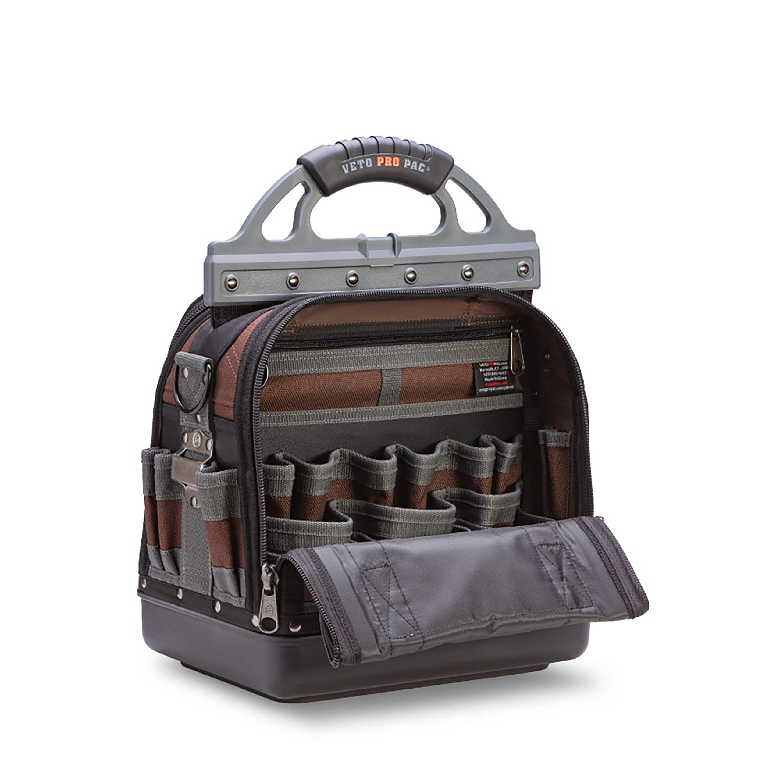 Bolso de herramientas con cierre Veto Pro Pac Original Nylon de 14 pulgadas de ancho x 9.5 pulgadas de profundidad x 13.5 pulgadas de largo VPP10018