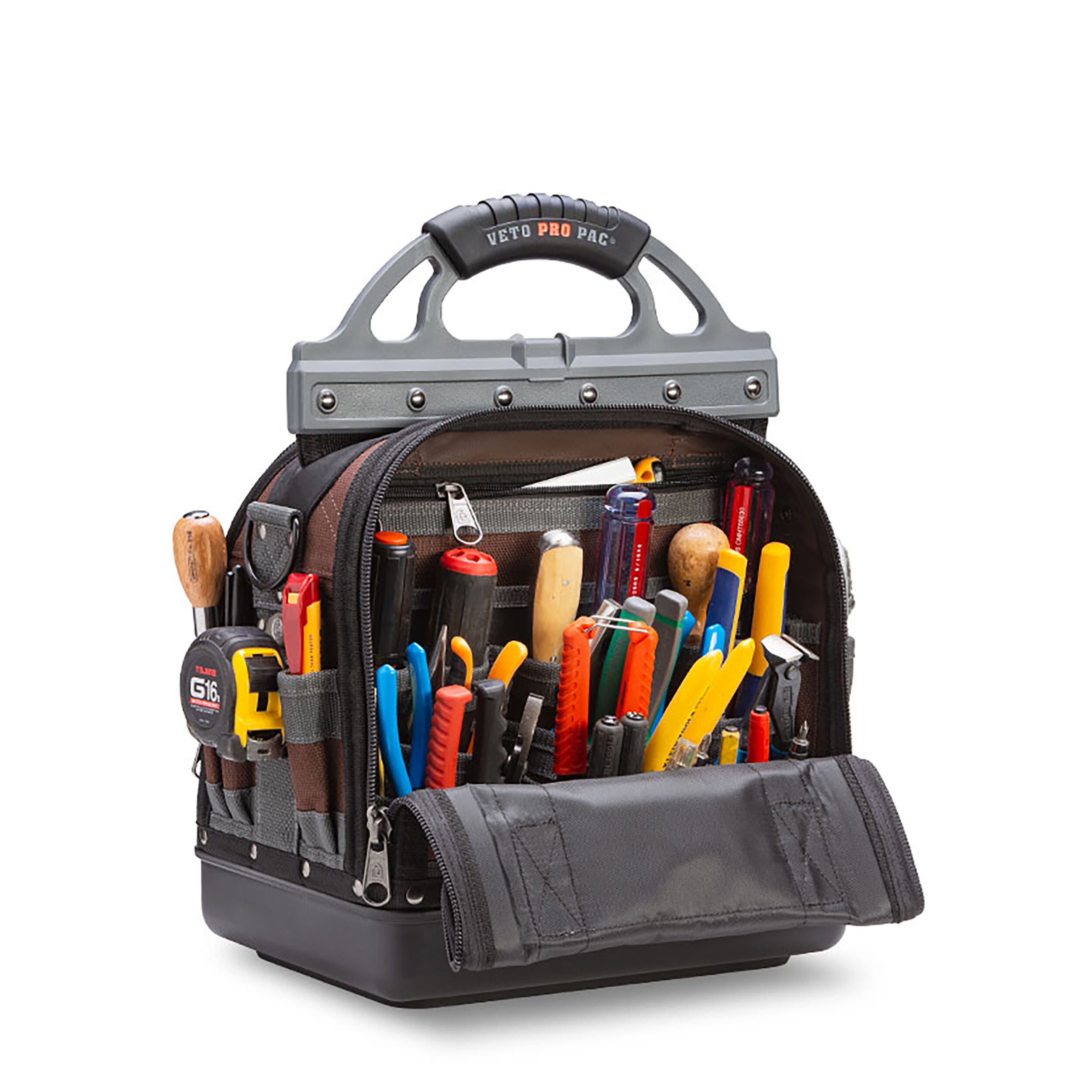 Bolso de herramientas con cierre Veto Pro Pac Original Nylon de 14 pulgadas de ancho x 9.5 pulgadas de profundidad x 13.5 pulgadas de largo VPP10018