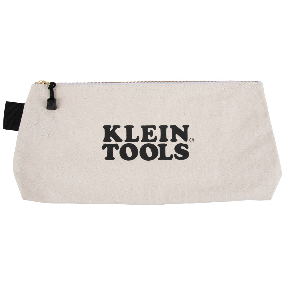 Bolsa con cierre Klein Tools, Bolsa de lona extra larga para herramientas, 16 pulgadas, natural 62042