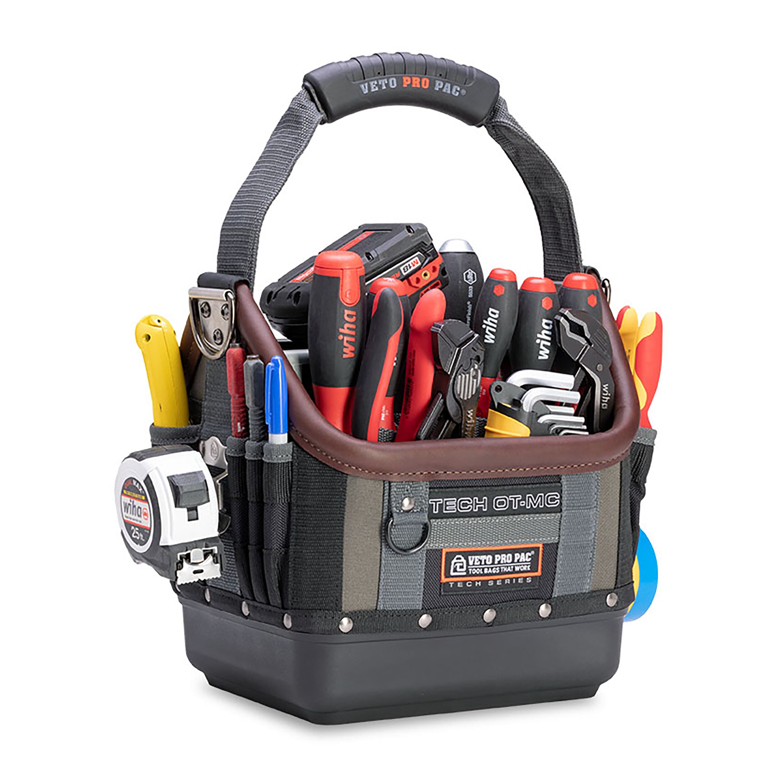 Bolsa de herramientas Veto Pro Pac Tech OT-MC Original de nylon, 13 pulgadas de ancho x 10.5 pulgadas de profundidad x 12 pulgadas de largo VPP10061