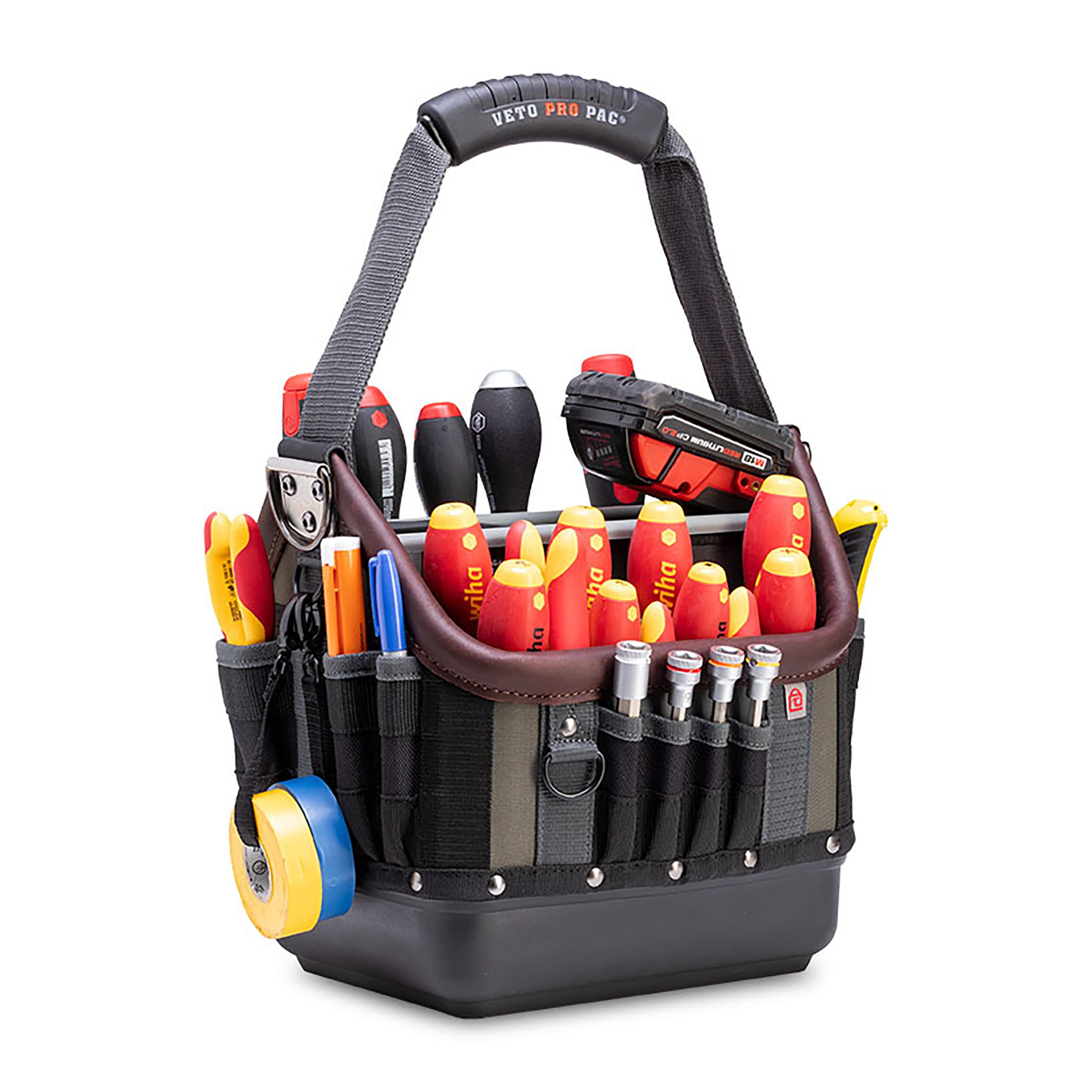 Bolsa de herramientas Veto Pro Pac Tech OT-MC Original de nylon, 13 pulgadas de ancho x 10.5 pulgadas de profundidad x 12 pulgadas de largo VPP10061